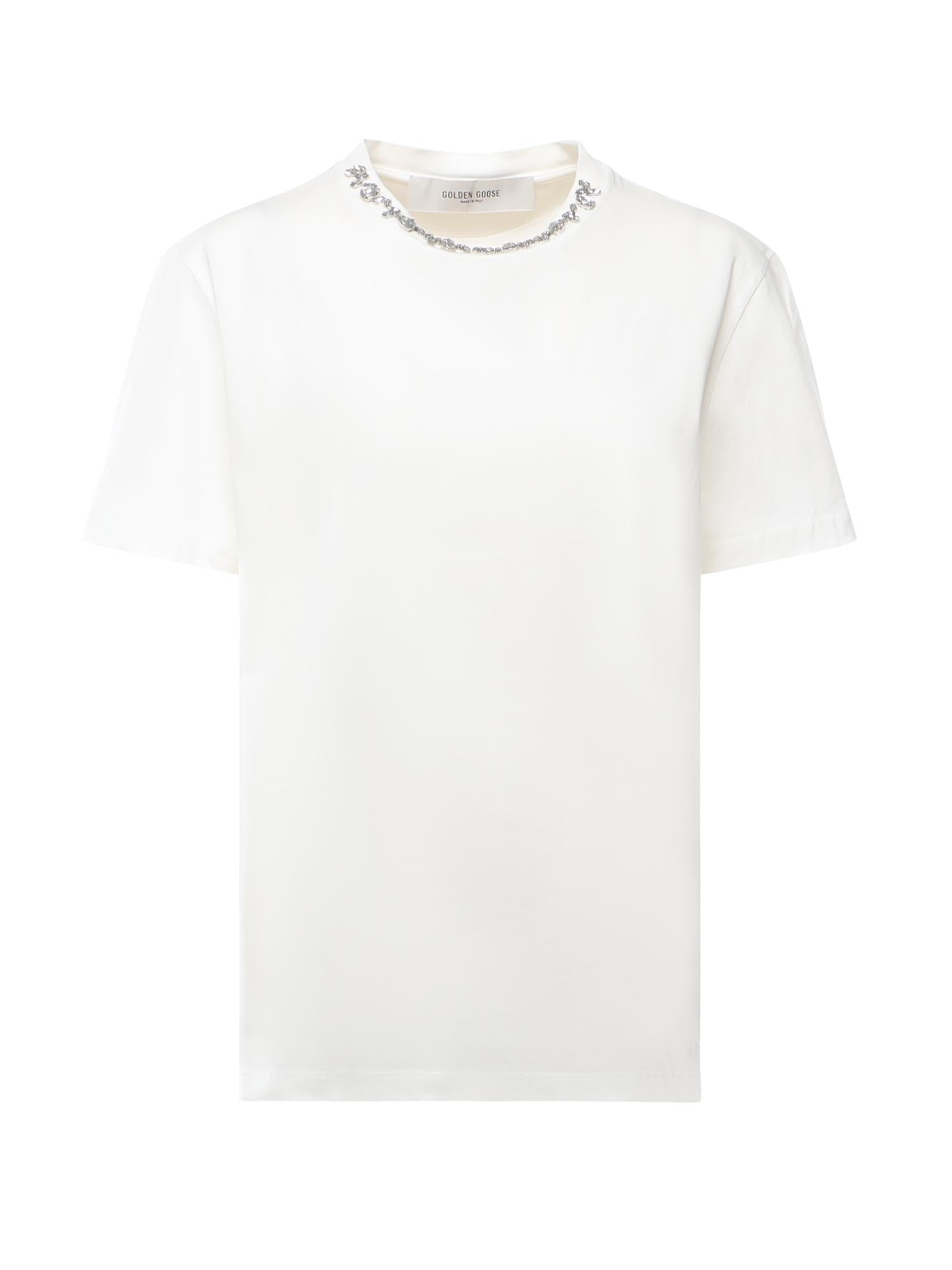 T-Shirt Con Cristalli Golden goose – Гарантія оригінальності – боковий вид