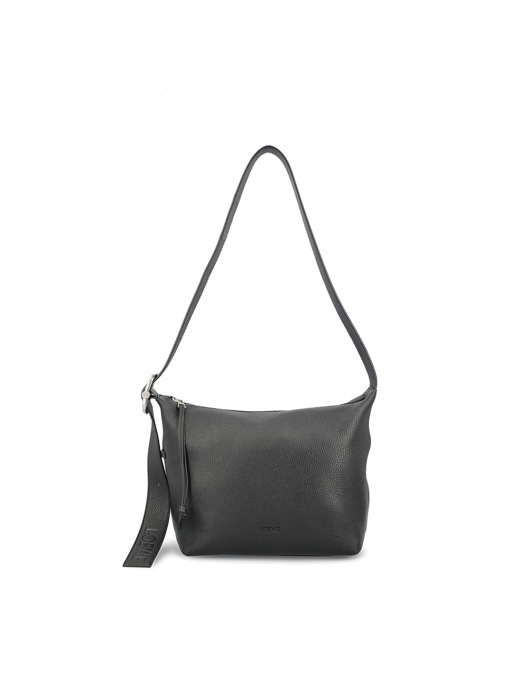 Hobo Loop Bag In Leather Loewe оригінал – Купити в Україні – боковий вид