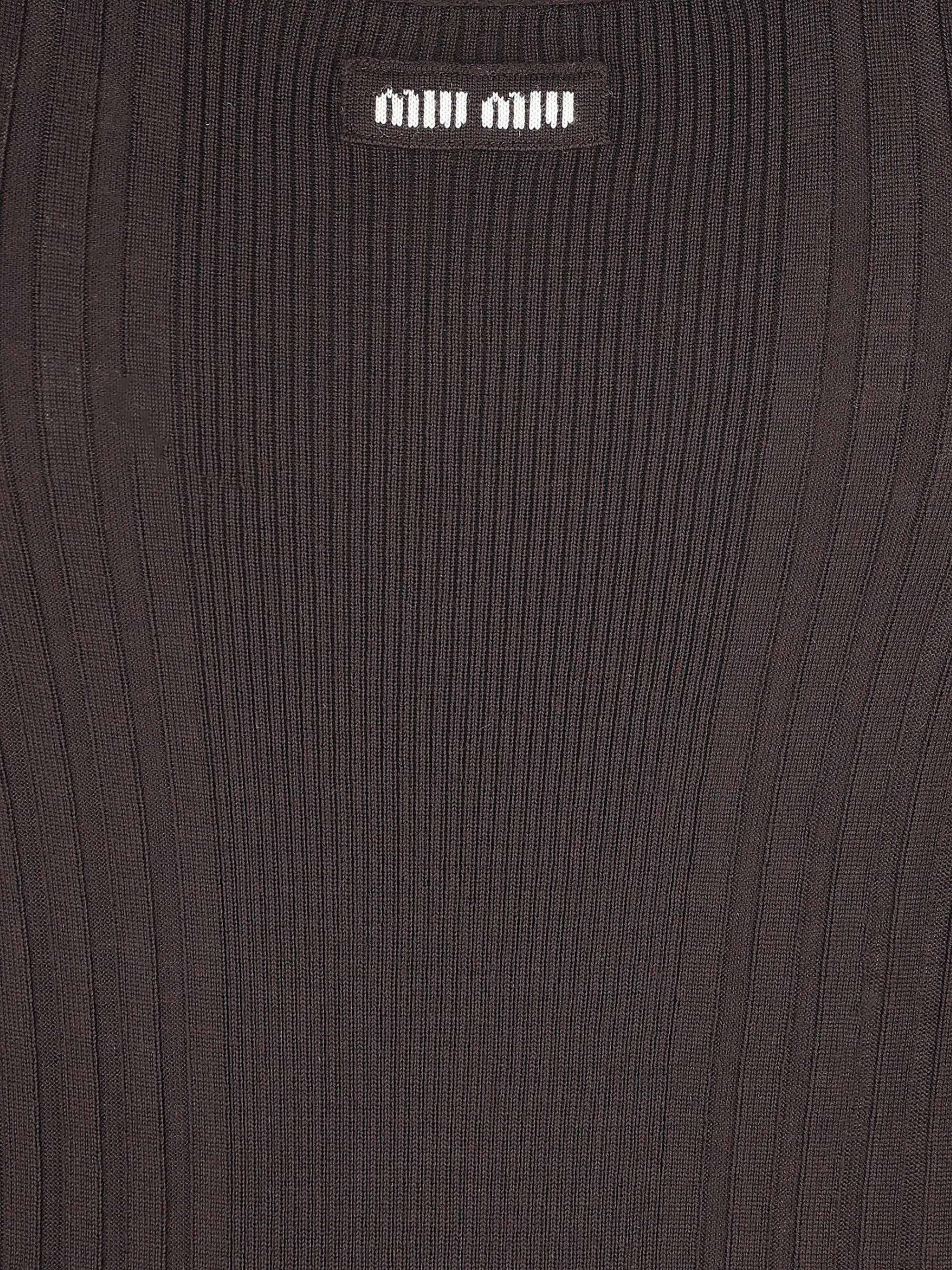 Wool Tank Top Miu miu – Гарантія оригінальності – збільшений вид