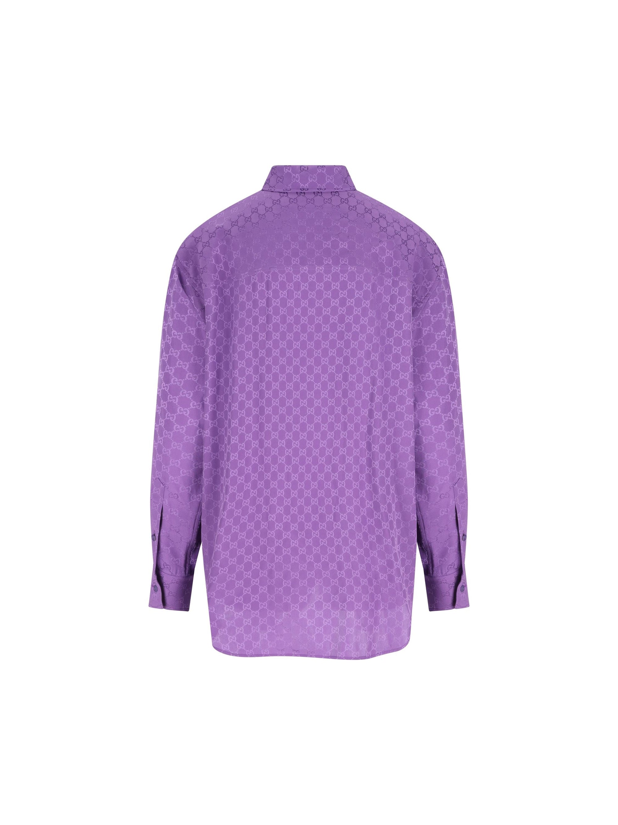 Оригінальна Camicia Oversize In Seta Gucci – вид ззаду