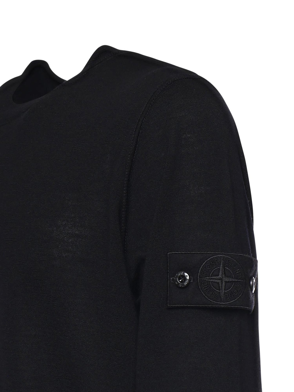 Maglione Girocollo In Lana Con Logo Stone island – Гарантія оригінальності – вид ззаду