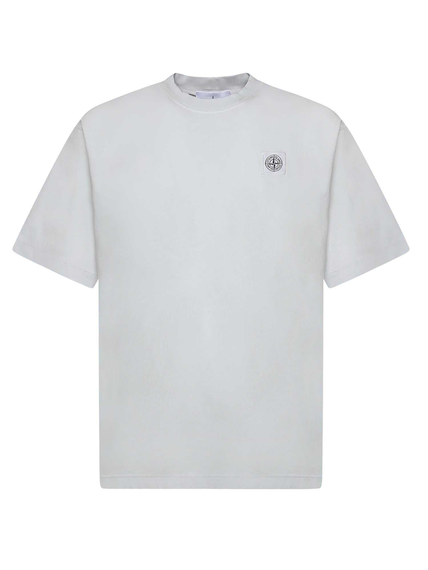 Оригінальна T-Shirt Con Patch Compass In Jersey DI Cotone Stone island – боковий вид