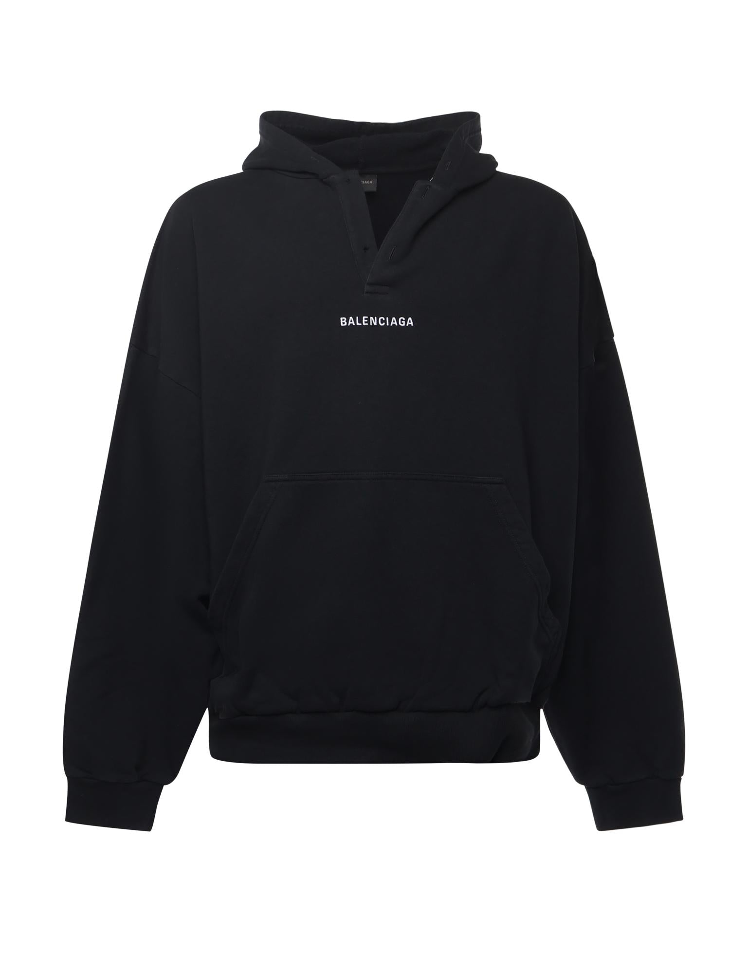 Оригінальна Hoodie Polo Balenciaga Back In Pile Dry Balenciaga – боковий вид