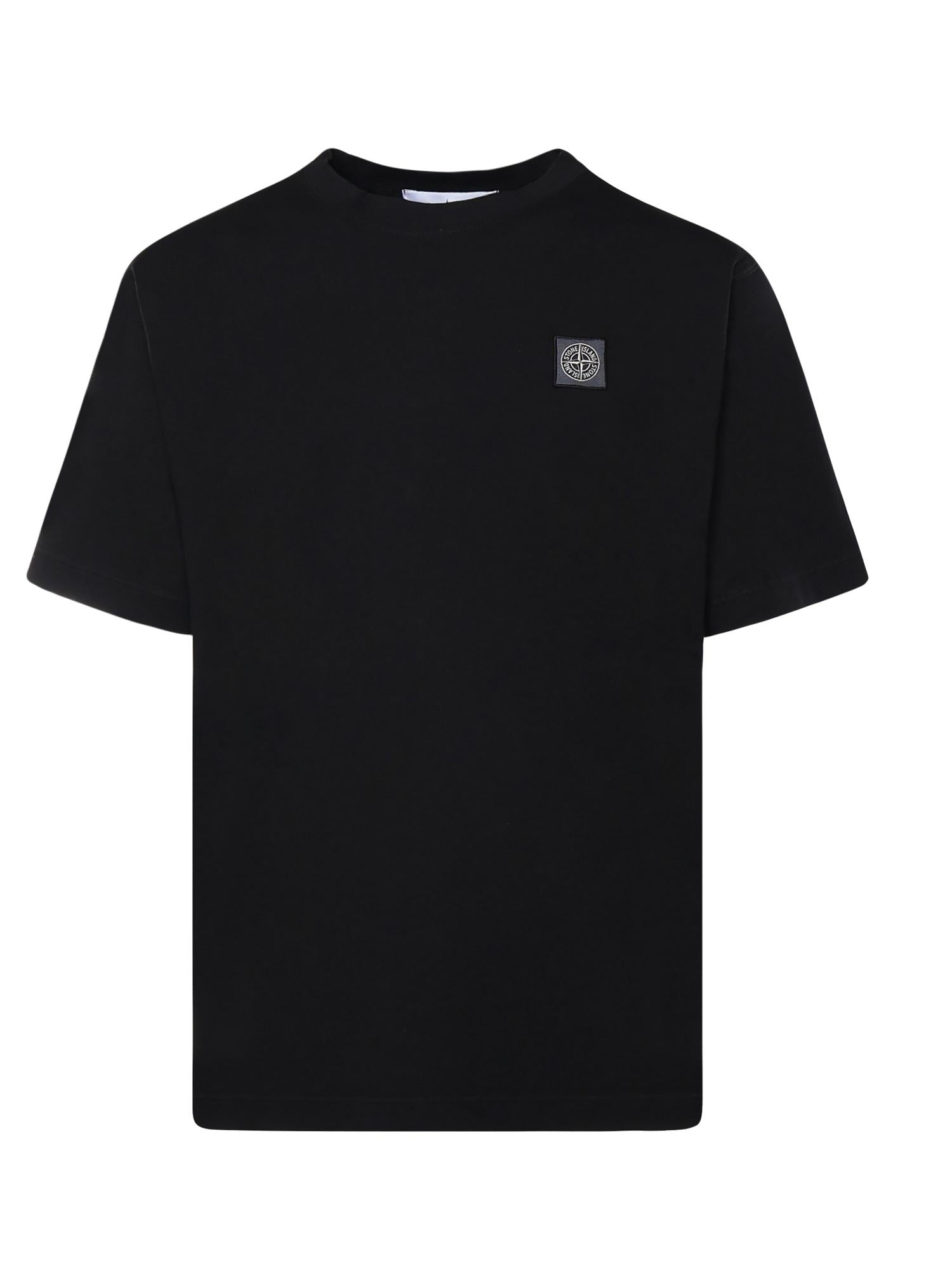 Оригінальна T-Shirt Con Patch Compass In Jersey DI Cotone Stone island – боковий вид