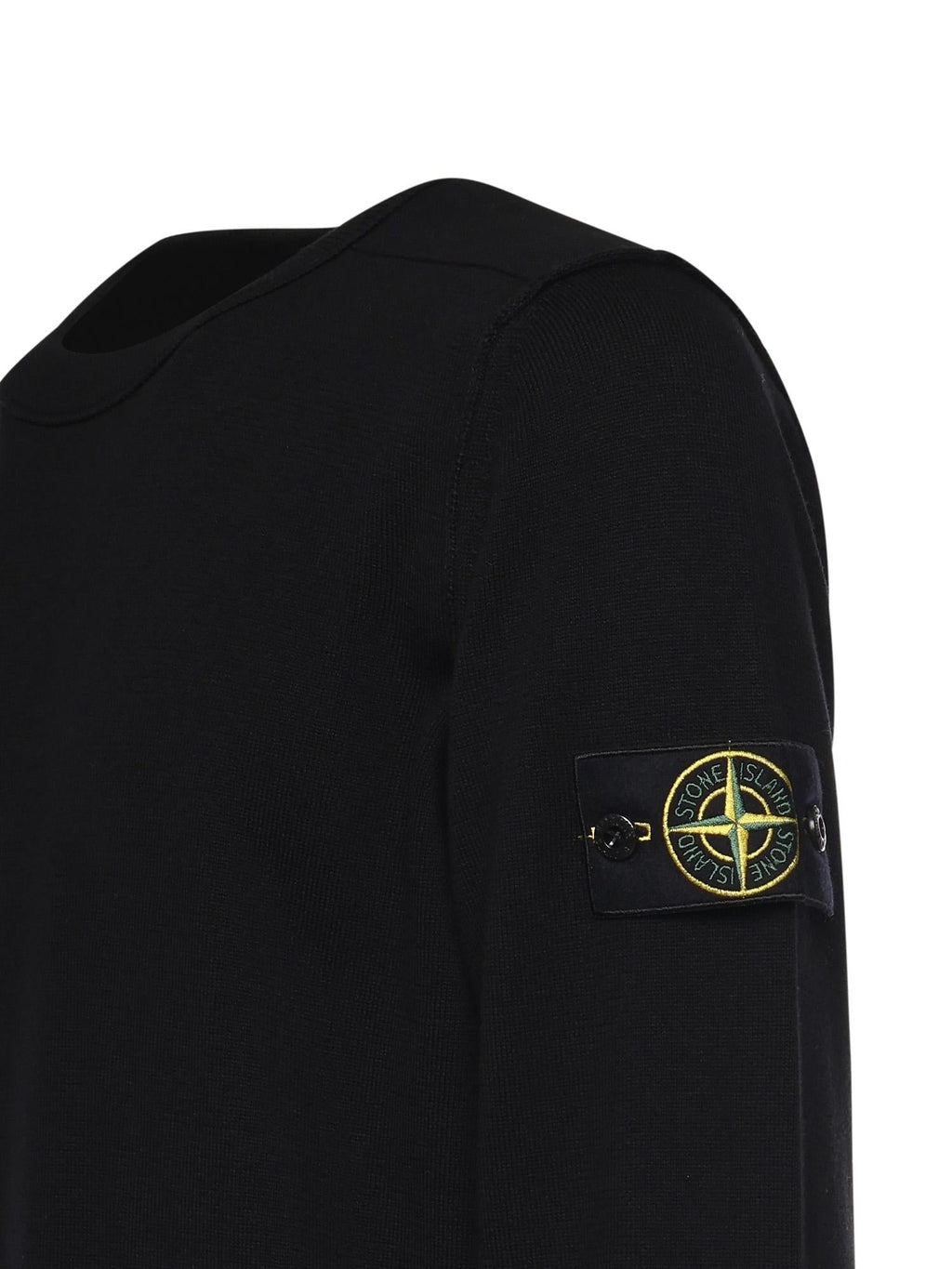 Оригінальна Maglione In Cotone Con Logo Stone island – вид ззаду