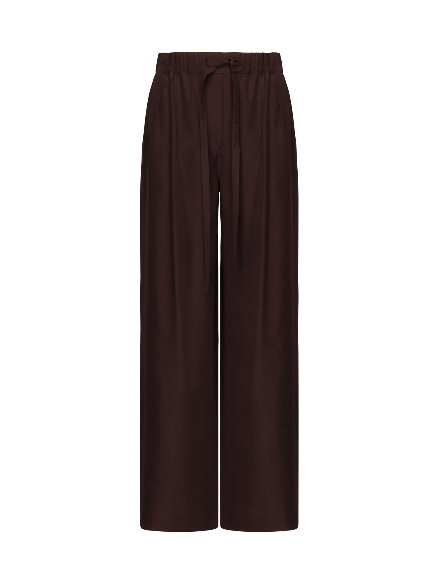 Pantaloni In Crêpe DI Seta Loewe – Гарантія оригінальності – боковий вид