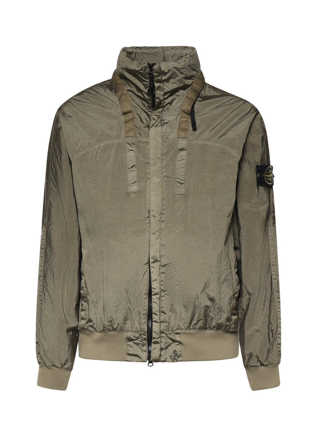 Оригінальна Giacca Con Colletto Rigido In Nylon Metal Stone island – боковий вид