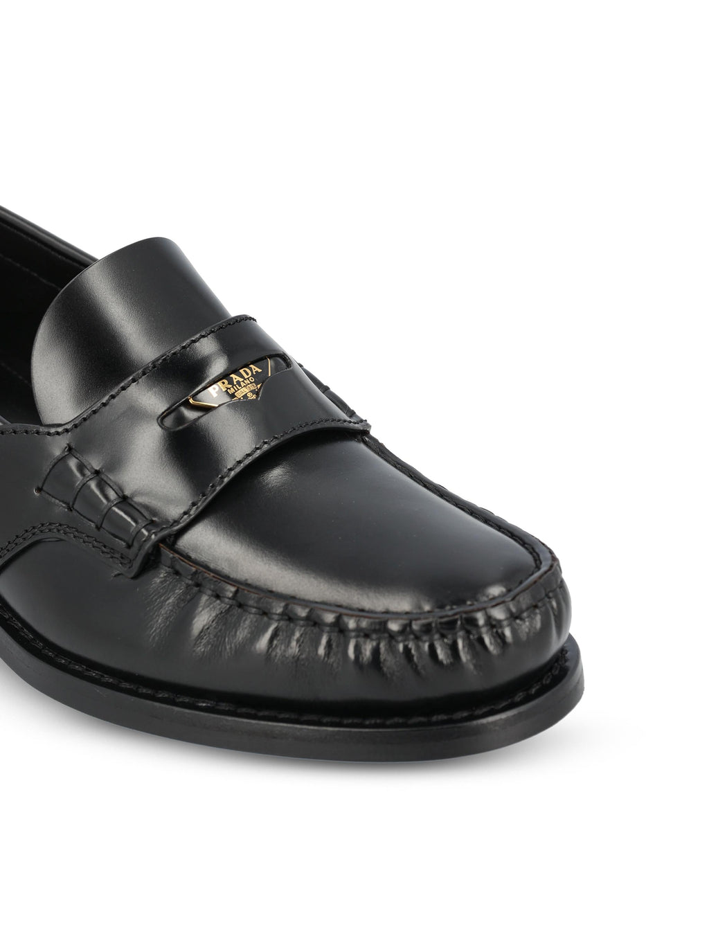 Оригінальна Polished Leather Loafers Prada – збільшений вид