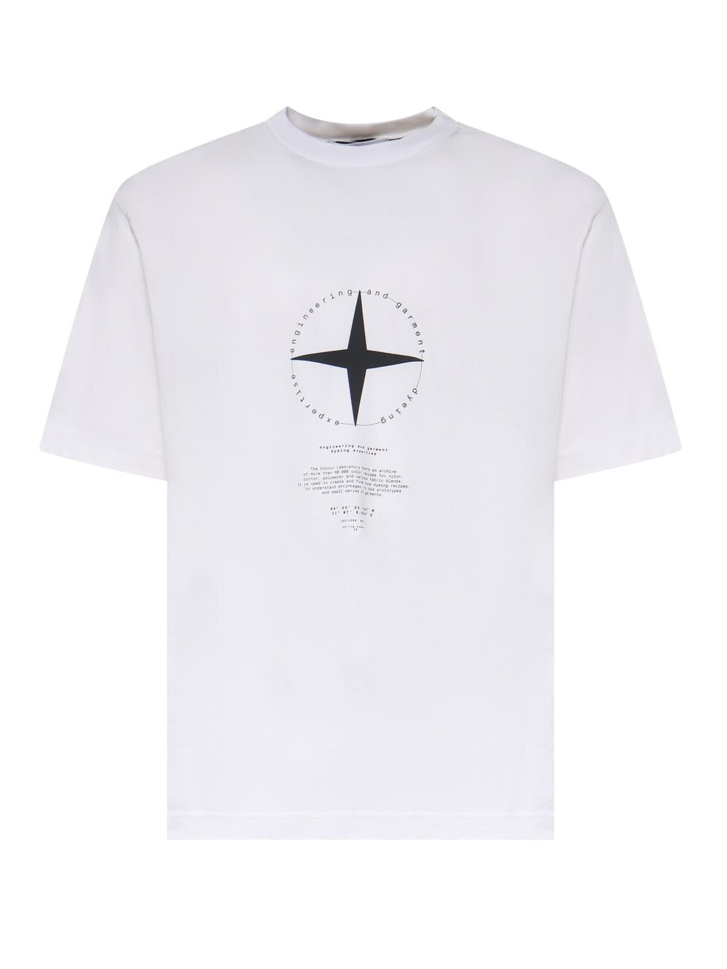 T-Shirt Con Stampa Light Compass Stone island оригінал – Купити в Україні – боковий вид