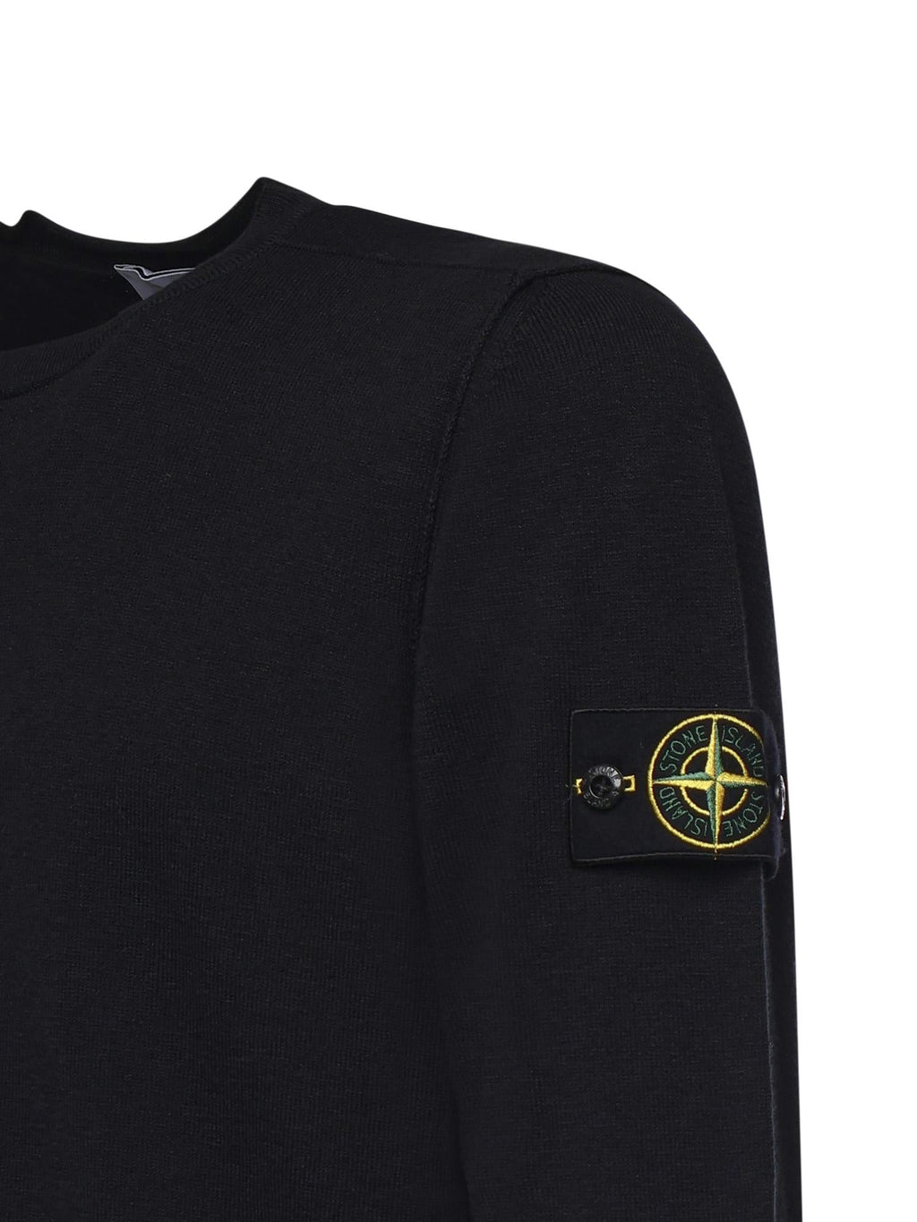 Оригінальна Maglione In Cotone E Nylon Con Logo Stone island – вид ззаду