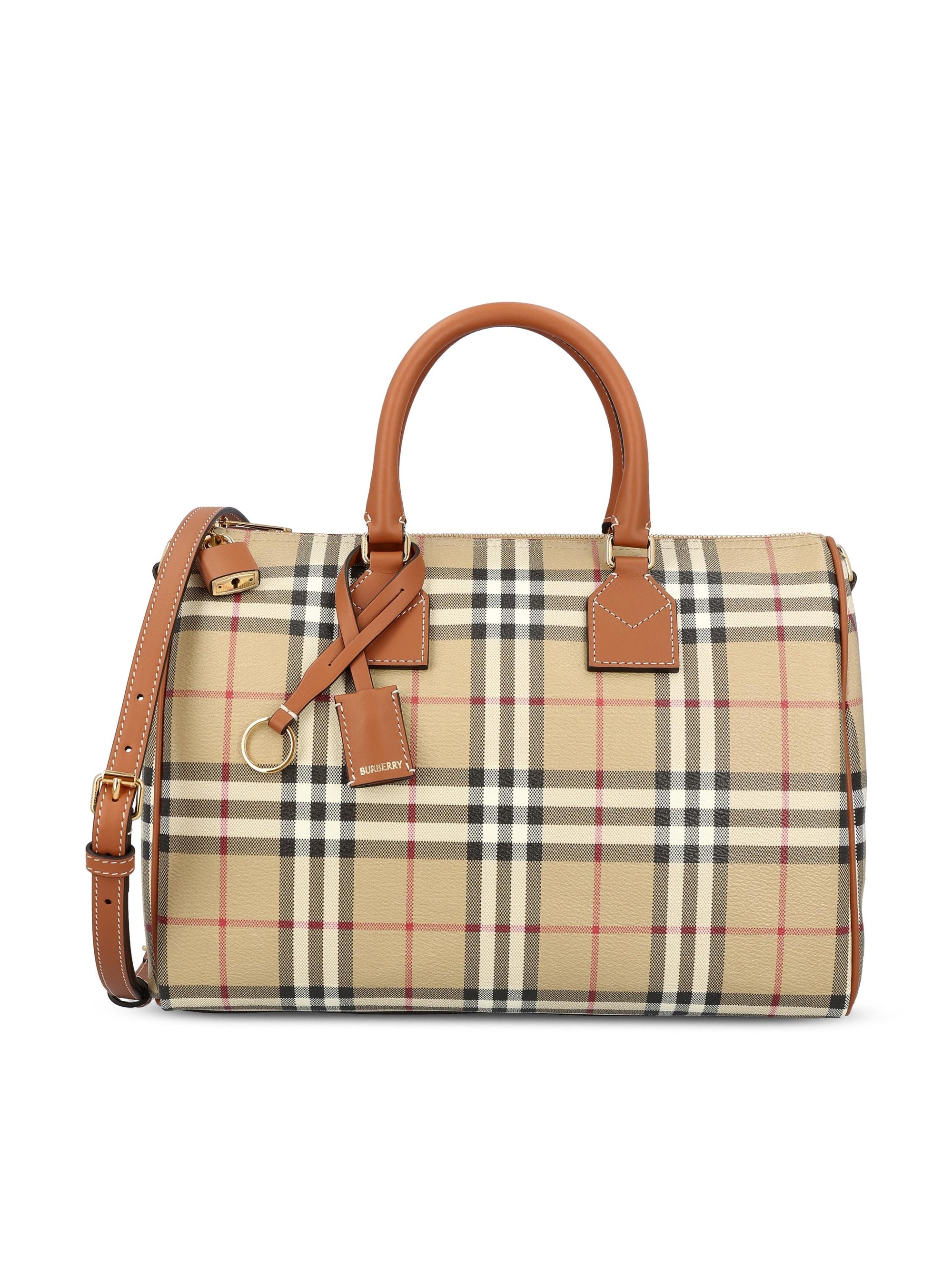 Оригінальна Borsa Bowling Check Media Burberry – боковий вид