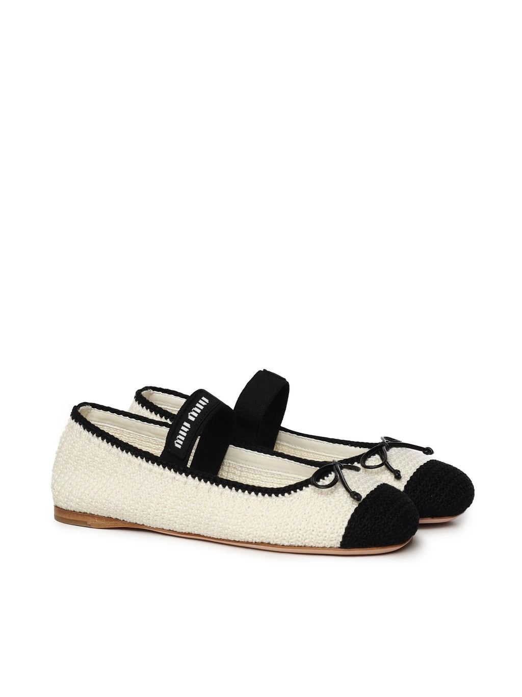 Оригінальна Ballerine In Pelle Miu miu – вид ззаду