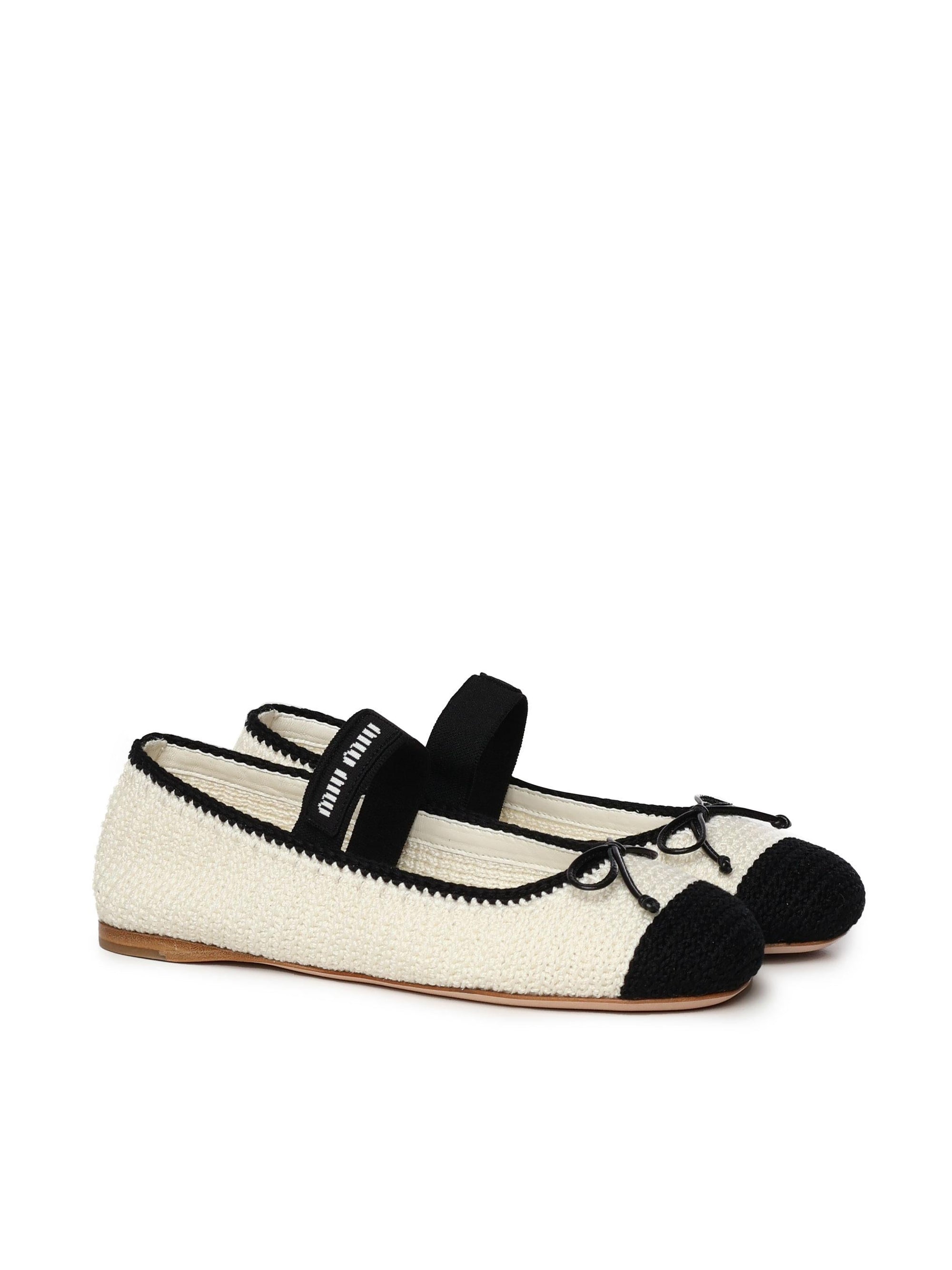 Оригінальна Ballerine In Pelle Miu miu – вид ззаду