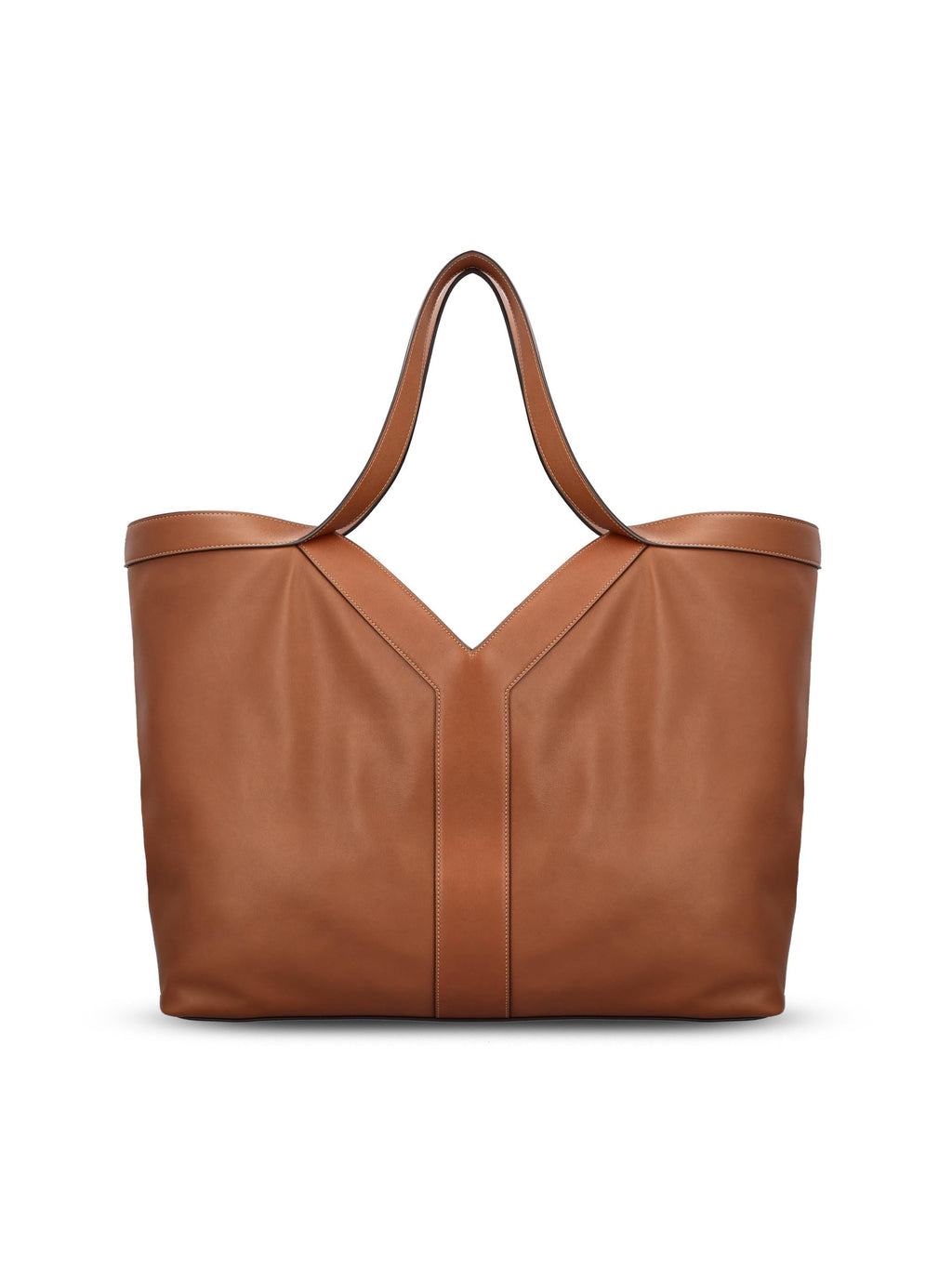 Tote Bag Y Oversize In Leather Saint laurent – Гарантія оригінальності – вид ззаду