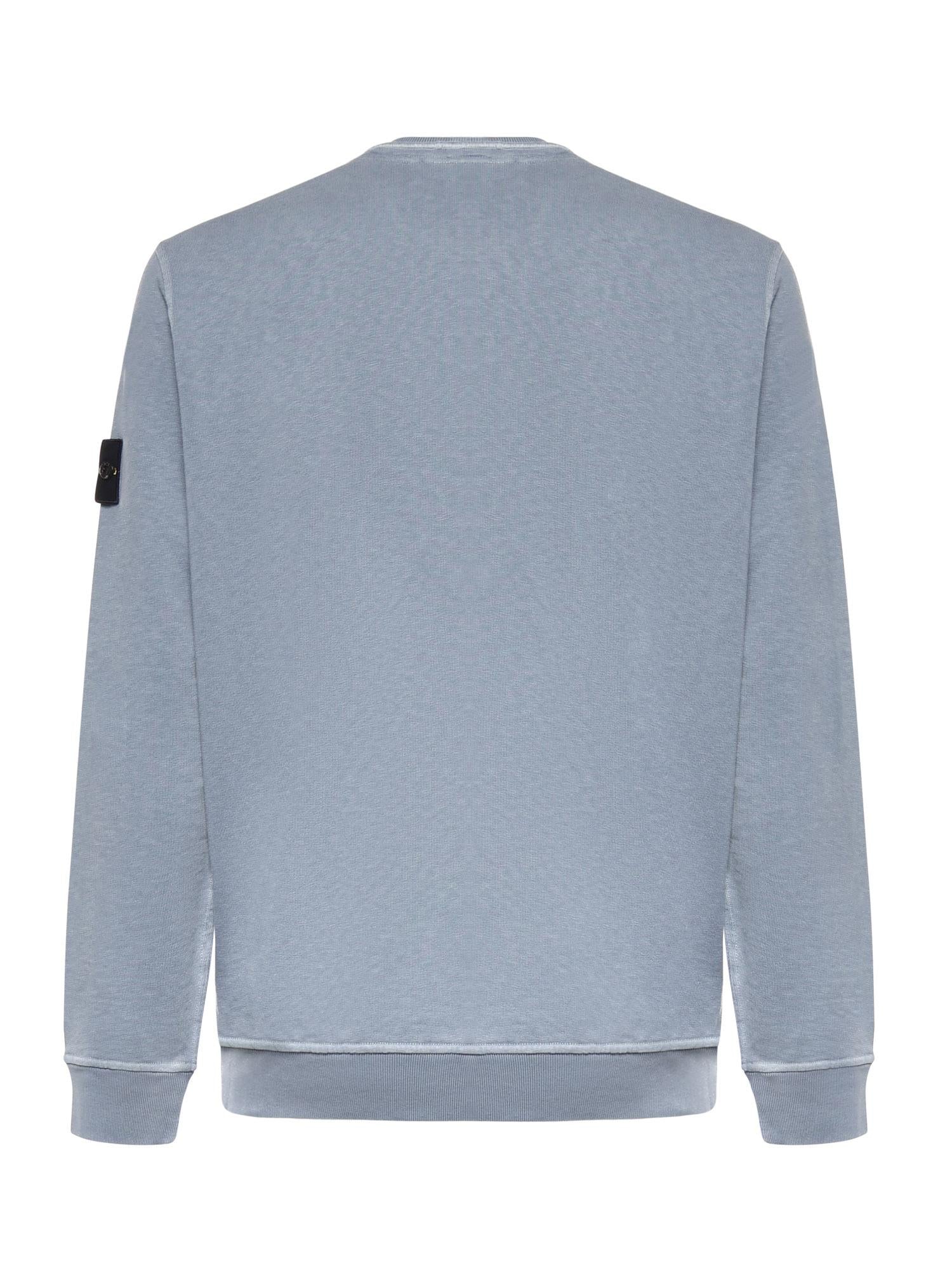 Felpa In Cotone Malfilé Con Logo Stone island оригінал – Купити в Україні – детальний вид