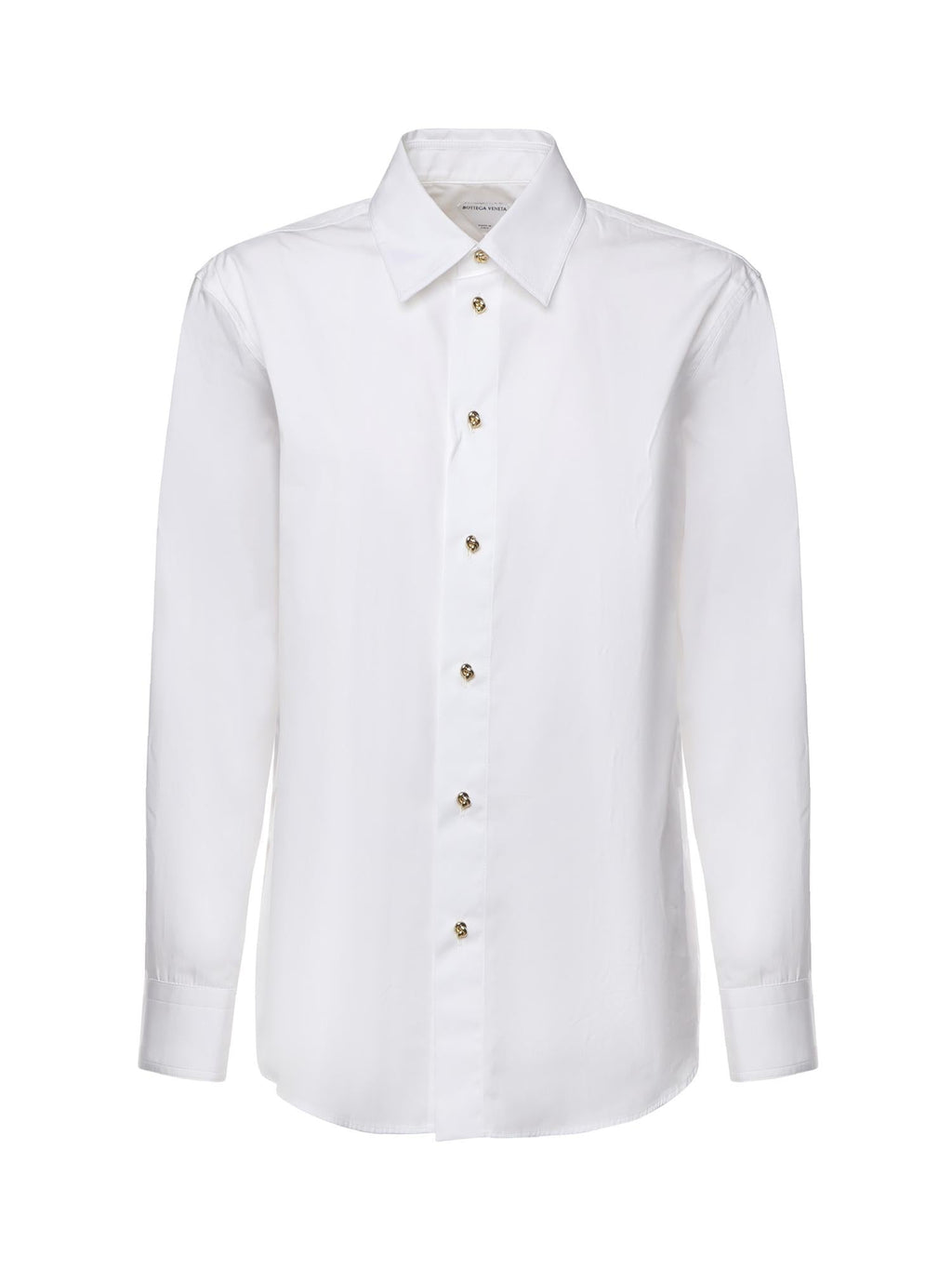 Camicia In Popeline DI Cotone Bottega veneta – Гарантія оригінальності – боковий вид