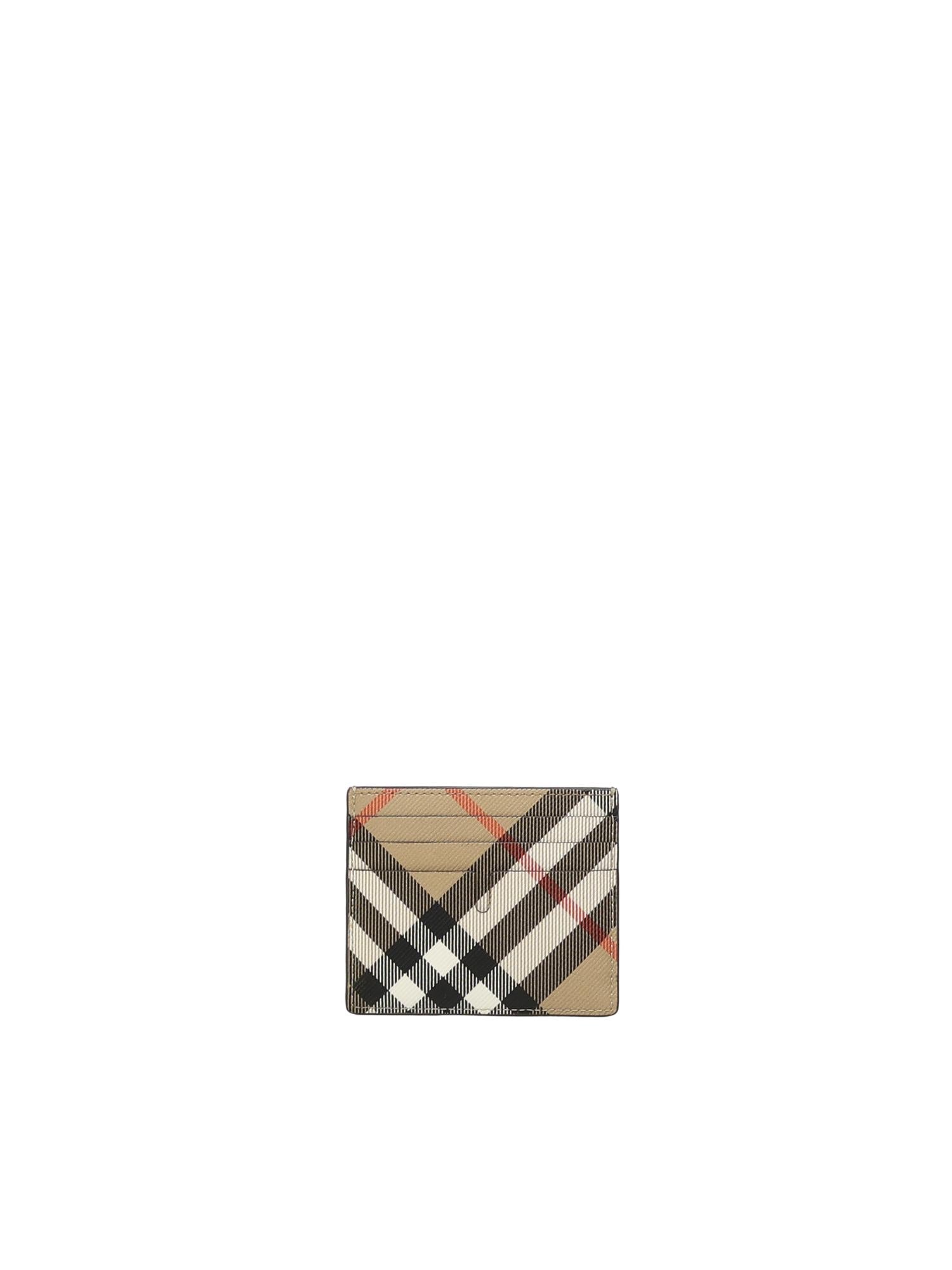Оригінальна Porta Carte DI Credito Check Burberry – боковий вид