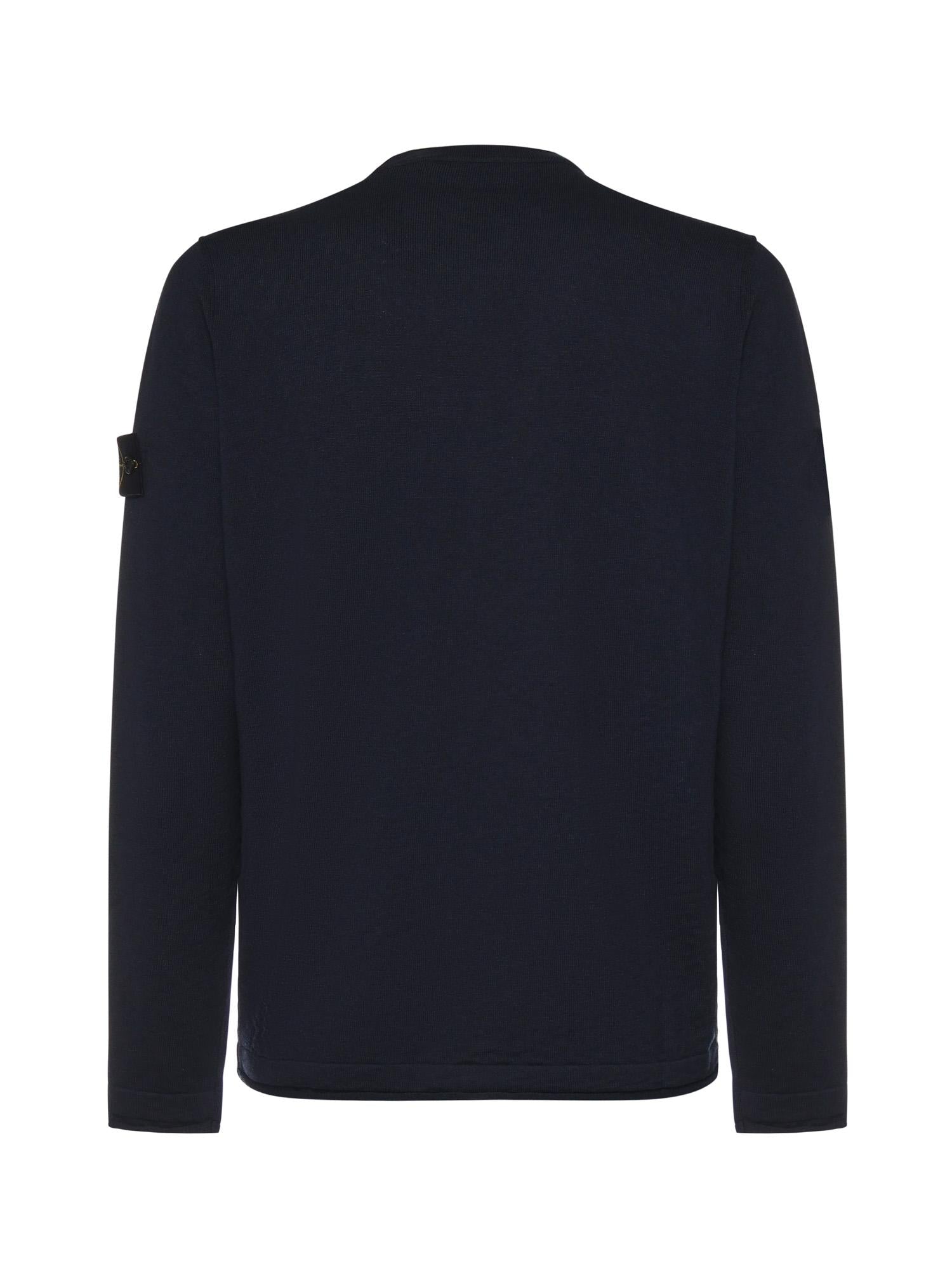 Оригінальна Maglione In Cotone E Nylon Con Logo Stone island – детальний вид