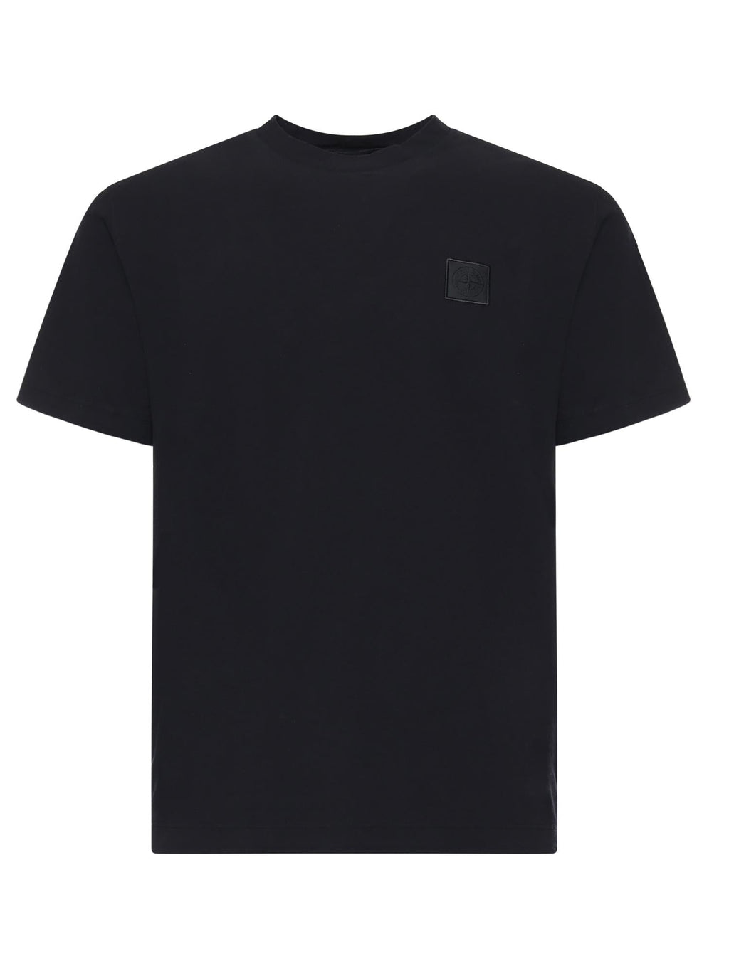 Оригінальна T-Shirt In Cotone Con Logo Stone island – боковий вид