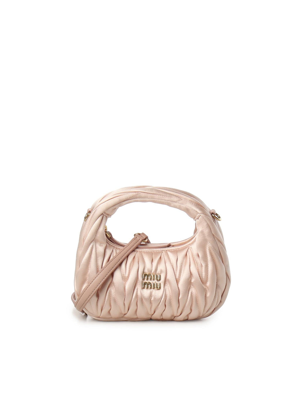 Mini Bag Wander In Raso Trapuntato Miu miu – Гарантія оригінальності – боковий вид