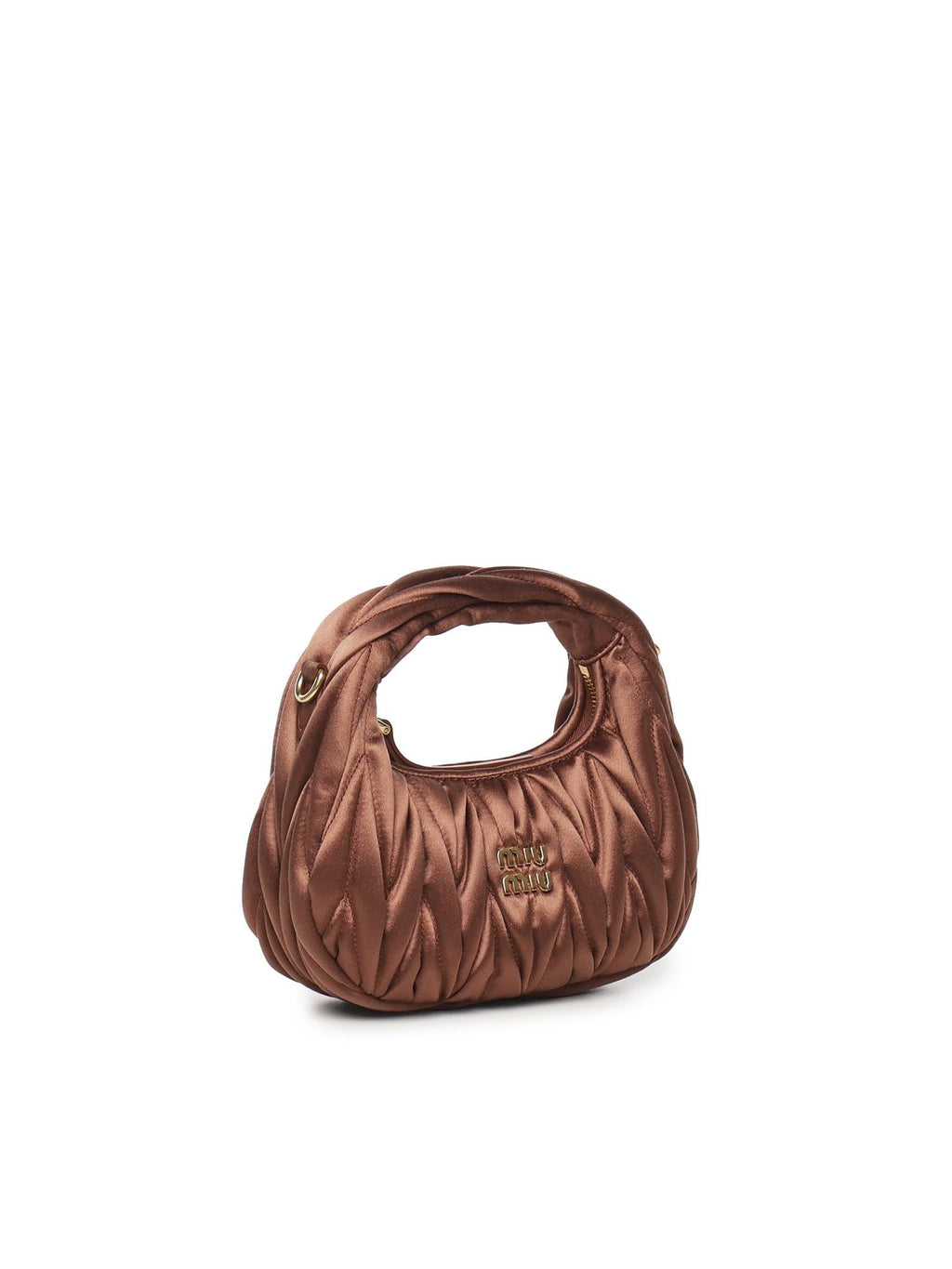 Mini Bag Wander In Raso Trapuntato Miu miu – Гарантія оригінальності – вид ззаду