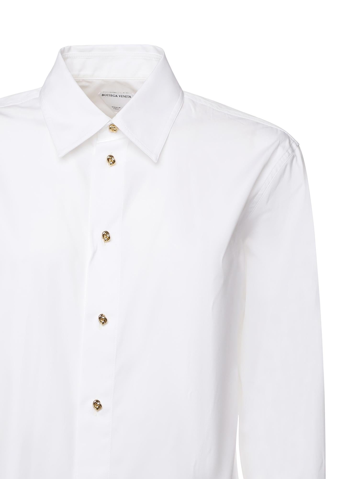 Camicia In Popeline DI Cotone Bottega veneta – Гарантія оригінальності – вид ззаду