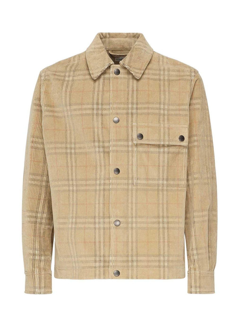 Camicione In Corduroy Check Burberry – Гарантія оригінальності – боковий вид