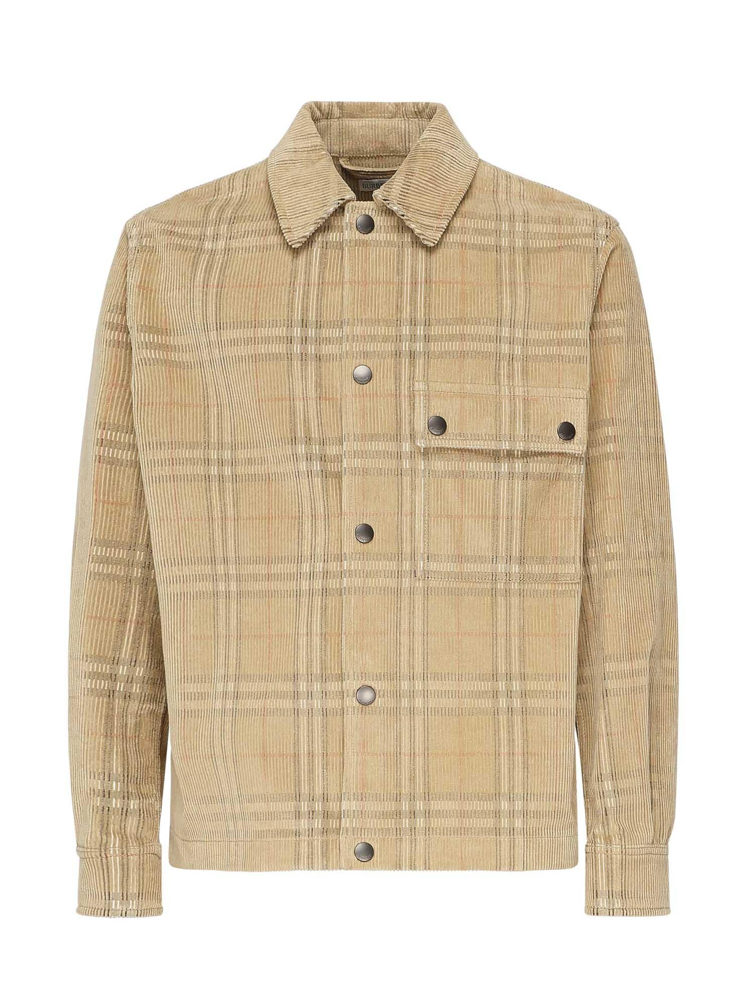 Camicione In Corduroy Check Burberry – Гарантія оригінальності – боковий вид