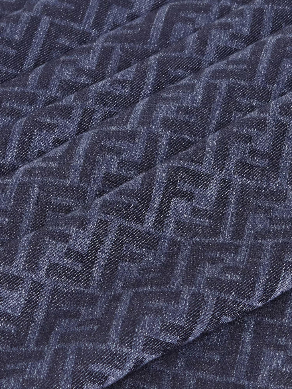 Scialle Ff Jacquard In Cotone E Lana Fendi – Гарантія оригінальності – вид ззаду