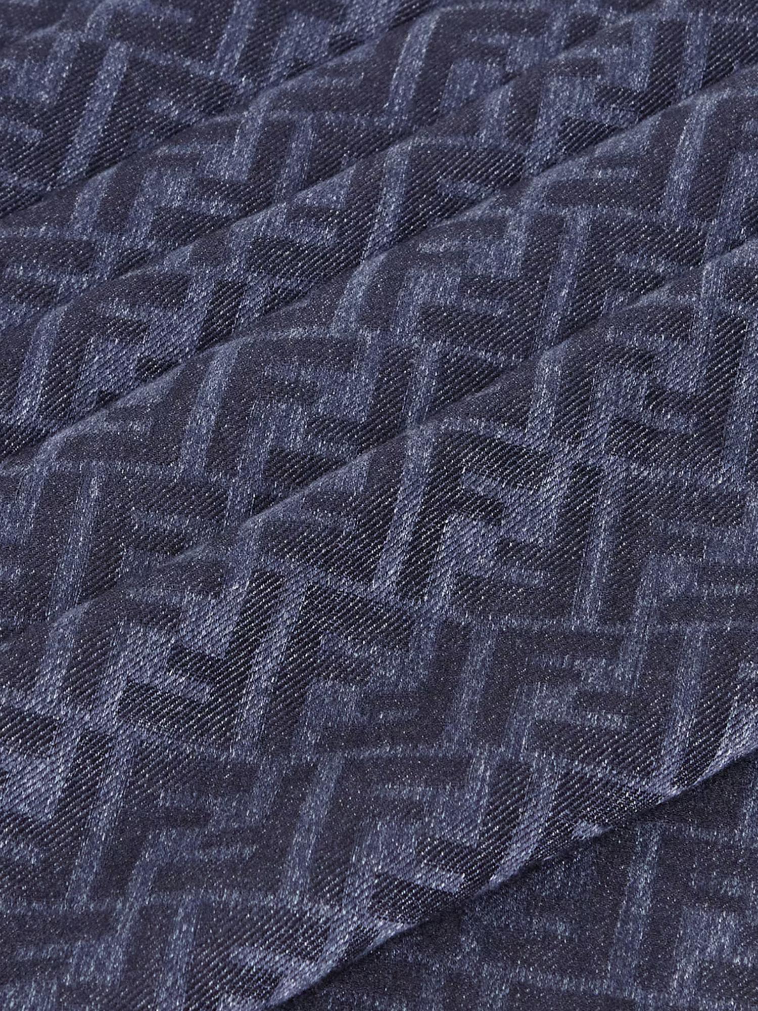 Scialle Ff Jacquard In Cotone E Lana Fendi – Гарантія оригінальності – вид ззаду