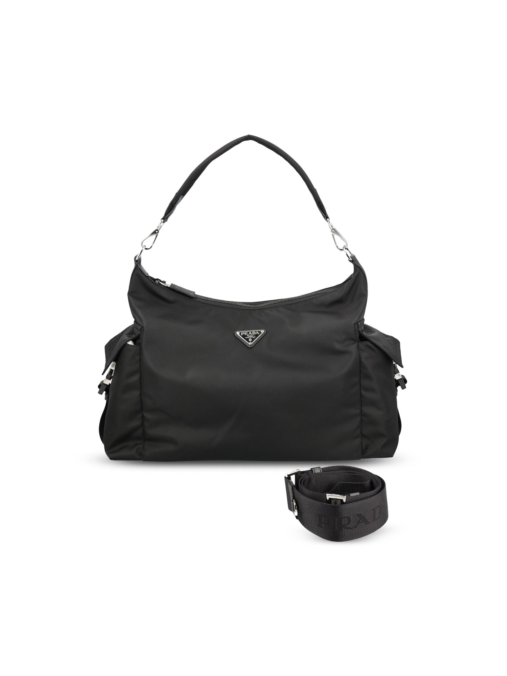 Оригінальна Explore Bag In Re Nylon Prada – боковий вид