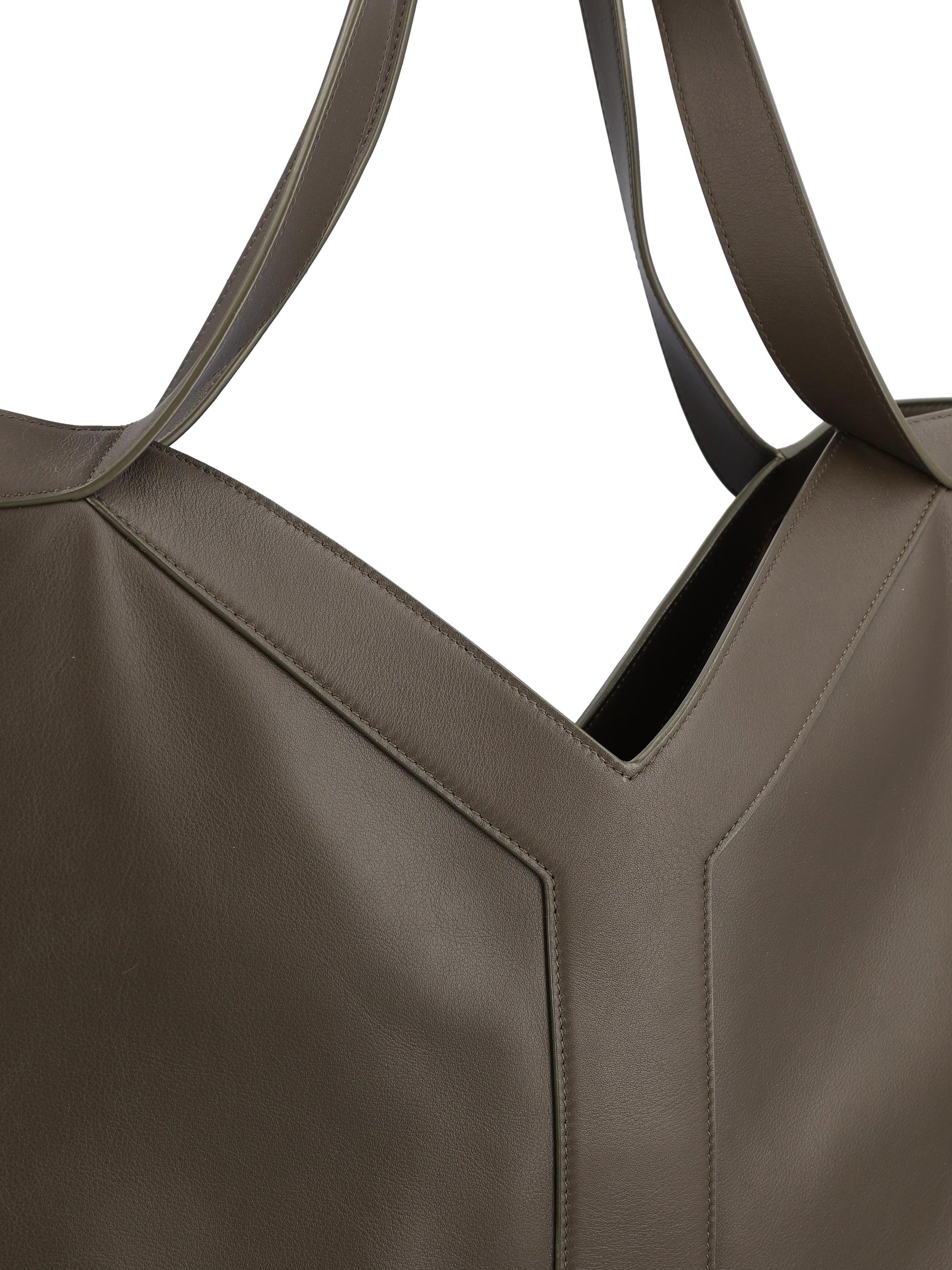 Tote Bag Y Oversize In Leather Saint laurent – Гарантія оригінальності – збільшений вид