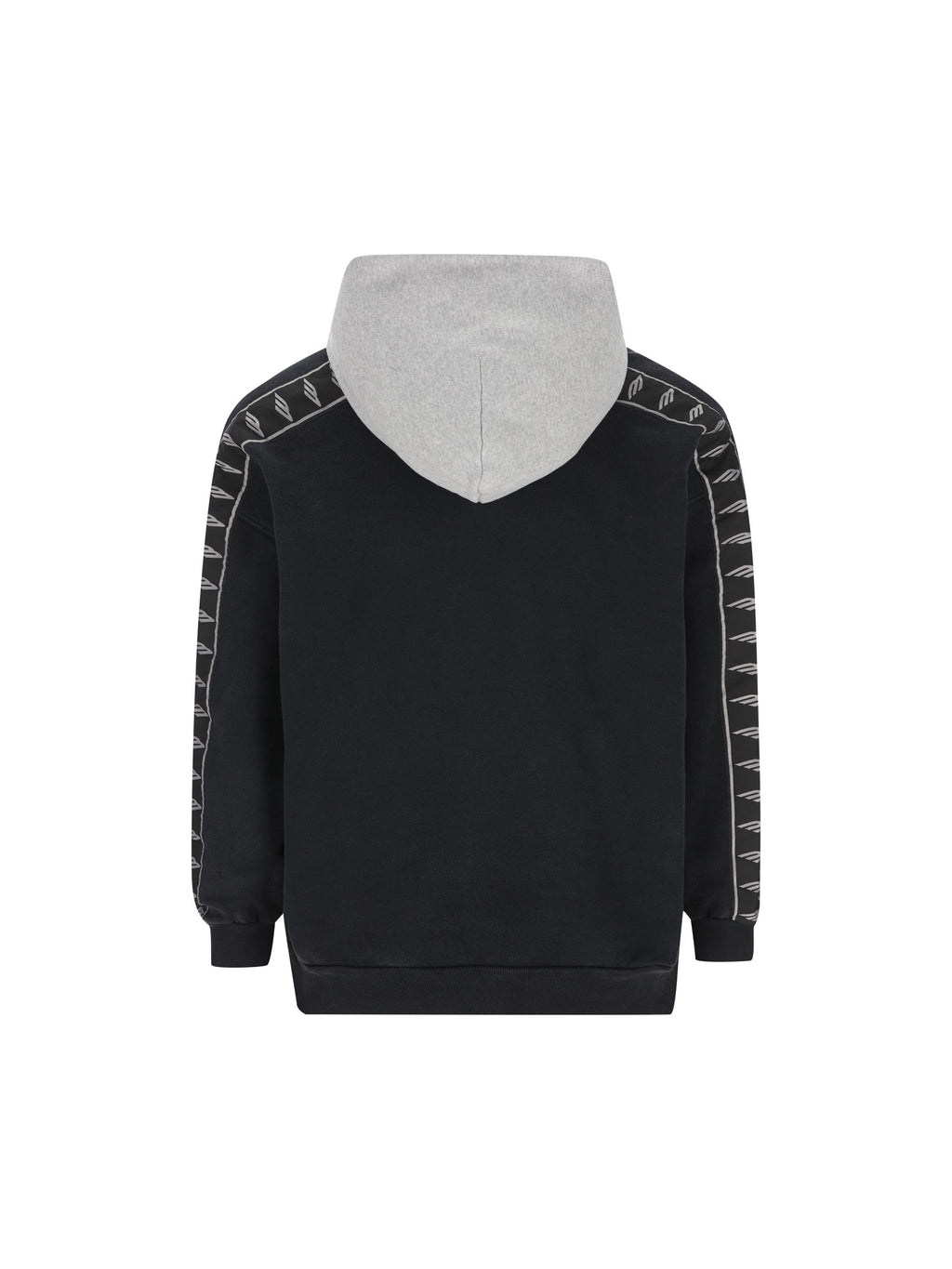 Hoodie With Zip, Stripe Detail, And Patch Balenciaga – Гарантія оригінальності – вид ззаду