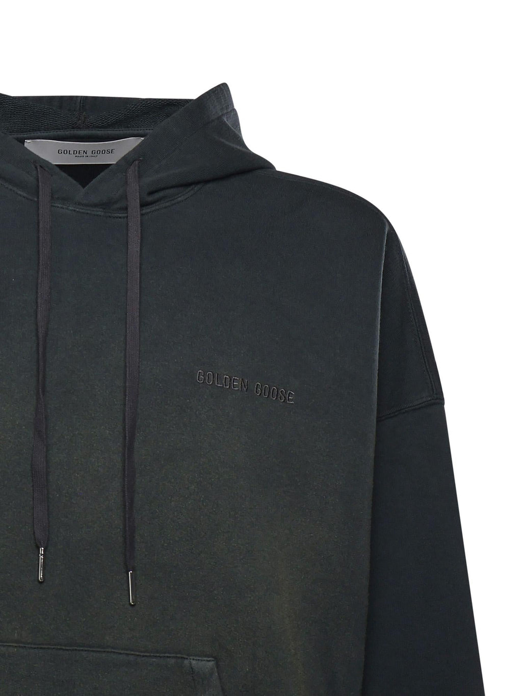 Оригінальна Felpa Con Cappuccio In Cotone Golden goose – вид ззаду