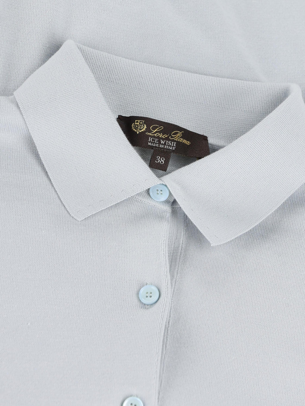 Cotton Polo Loro piana – Гарантія оригінальності – детальний вид