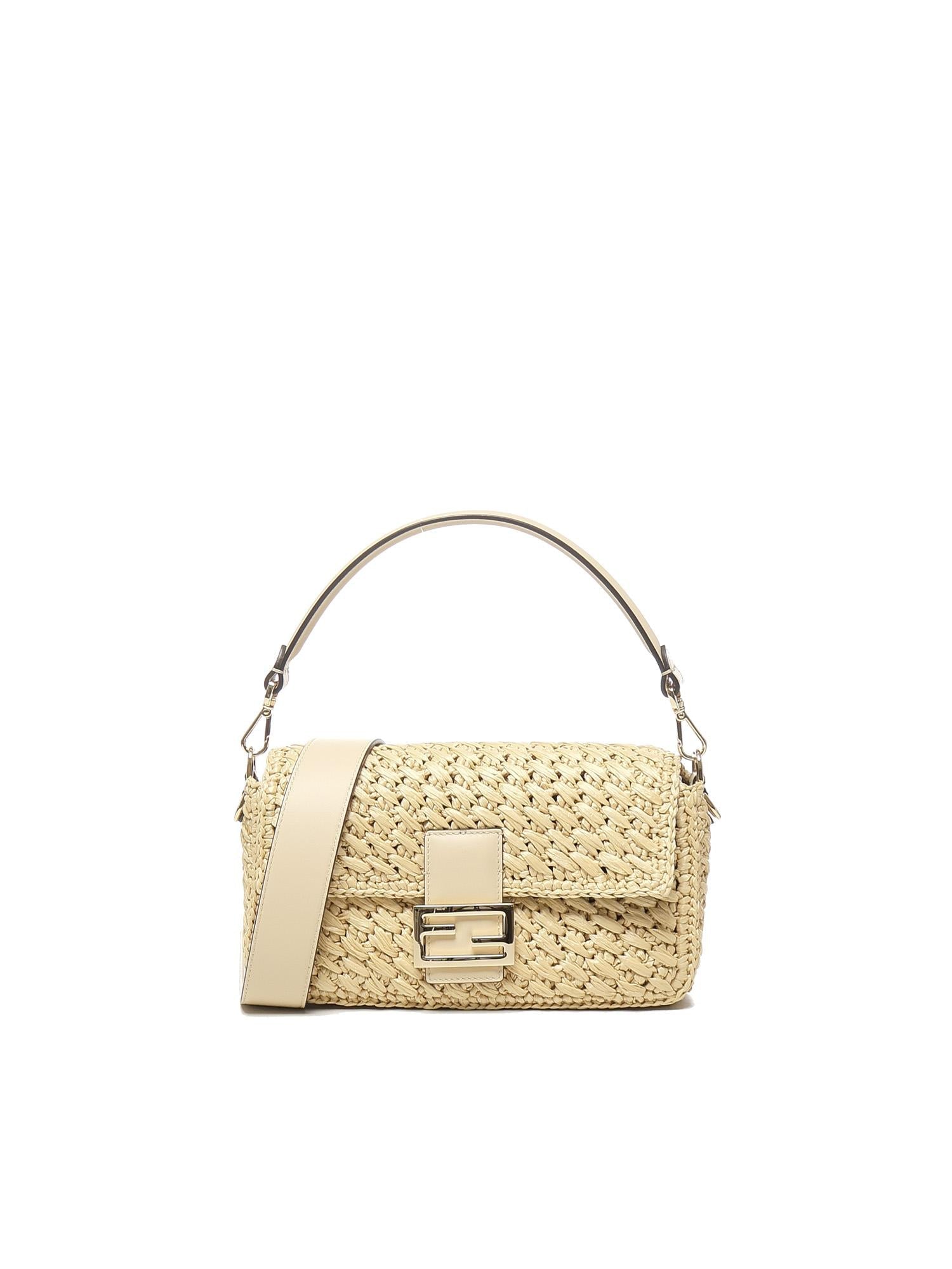Borsa Baguette In Fibra DI Viscosa Crochet Fendi оригінал – Купити в Україні – боковий вид