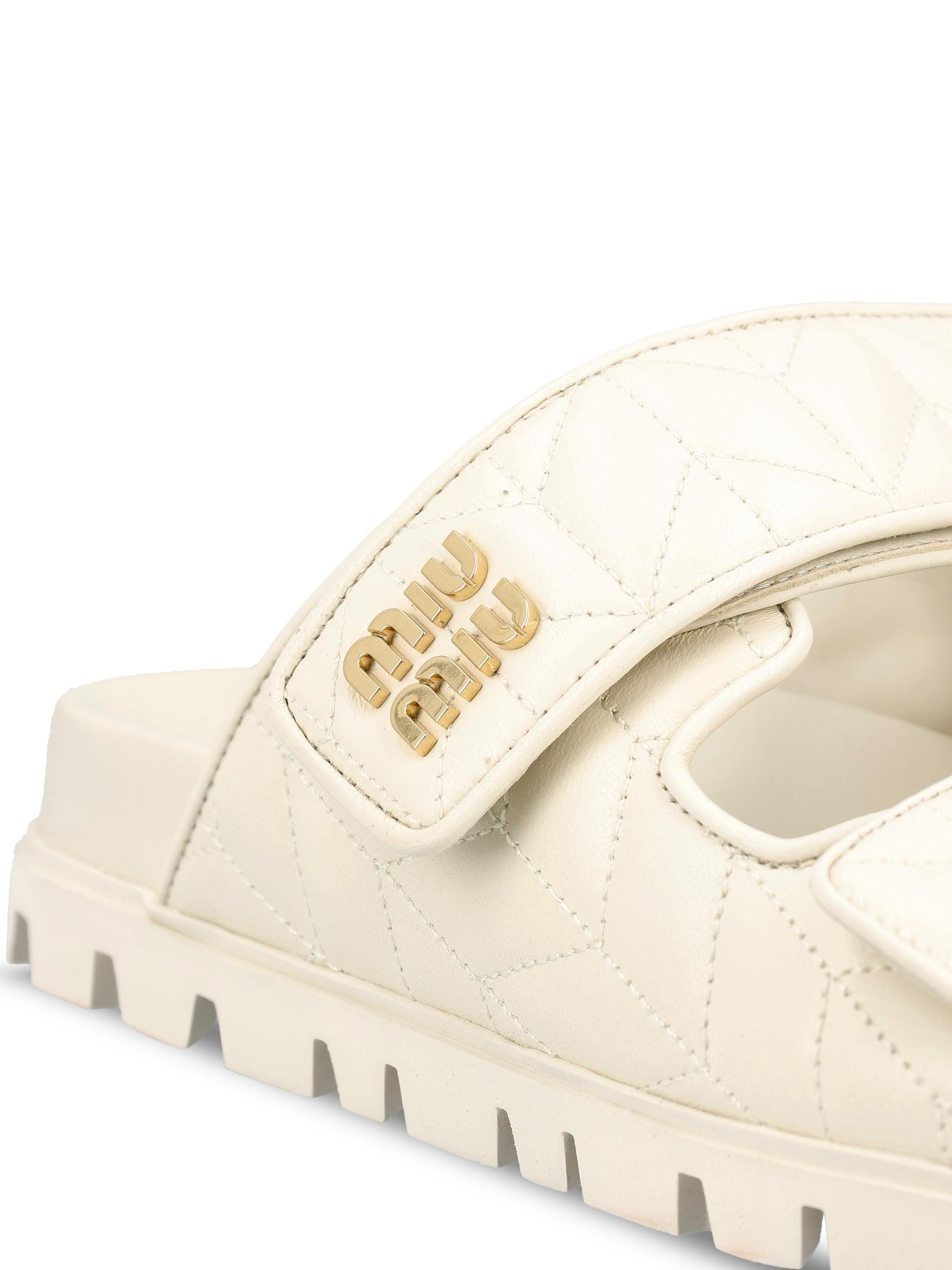 Matelassé Leather Sandals Miu miu – Гарантія оригінальності – збільшений вид