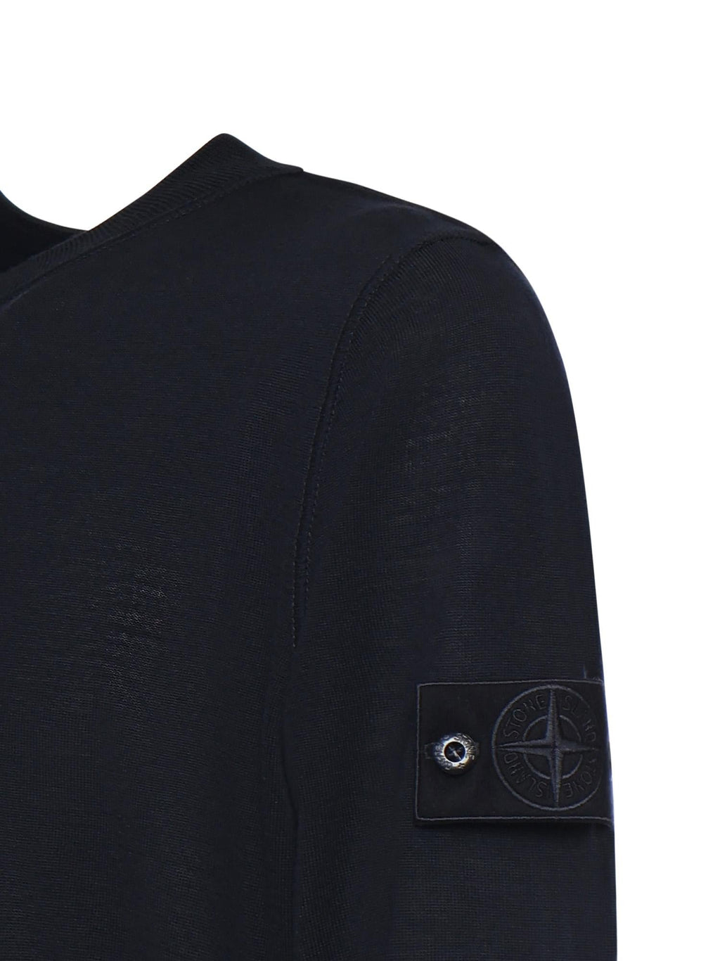 Maglione Girocollo In Lana Con Logo Stone island – Гарантія оригінальності – вид ззаду