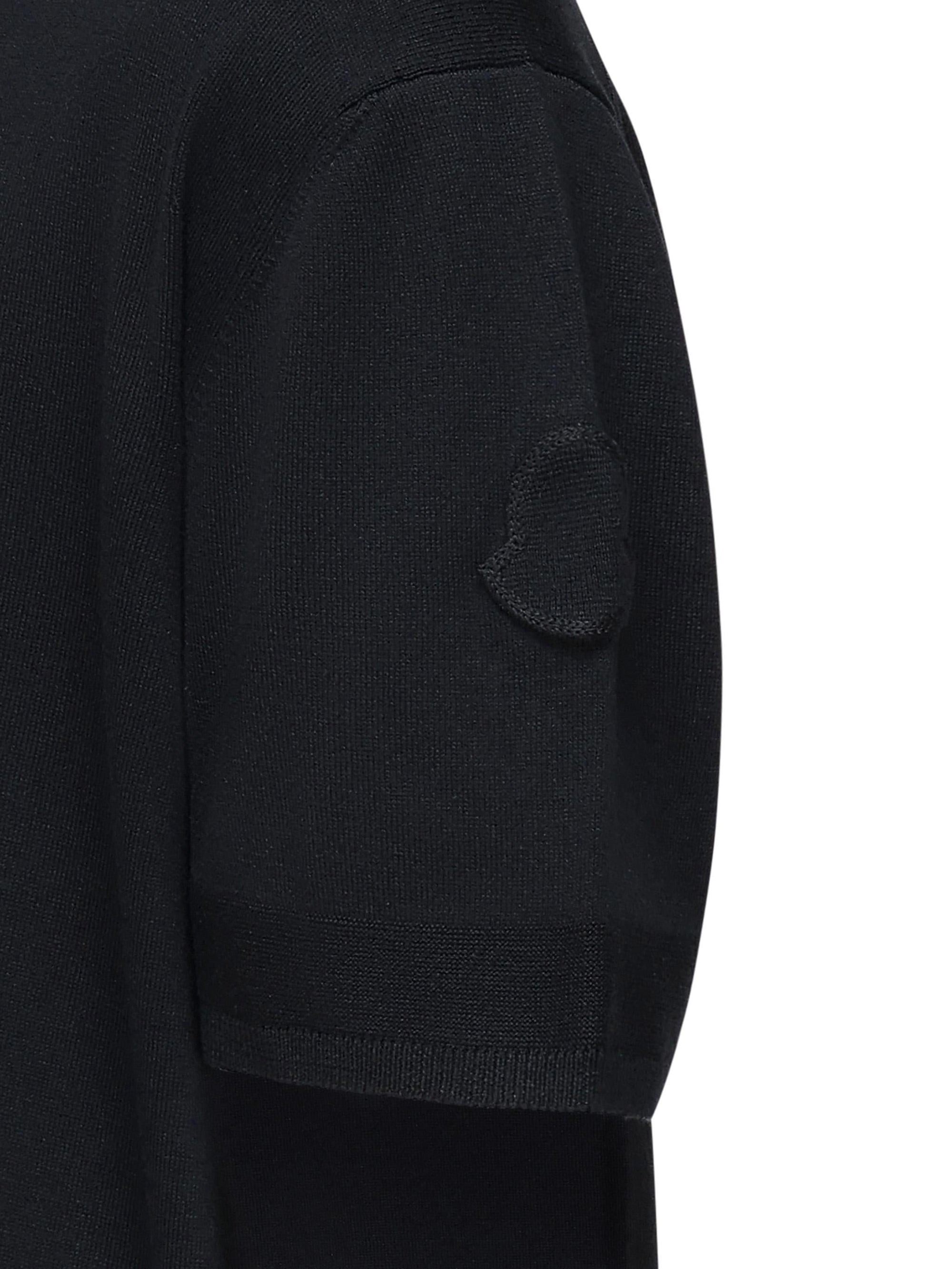 T-Shirt In Maglia DI Cotone E Seta Moncler – Гарантія оригінальності – вид ззаду