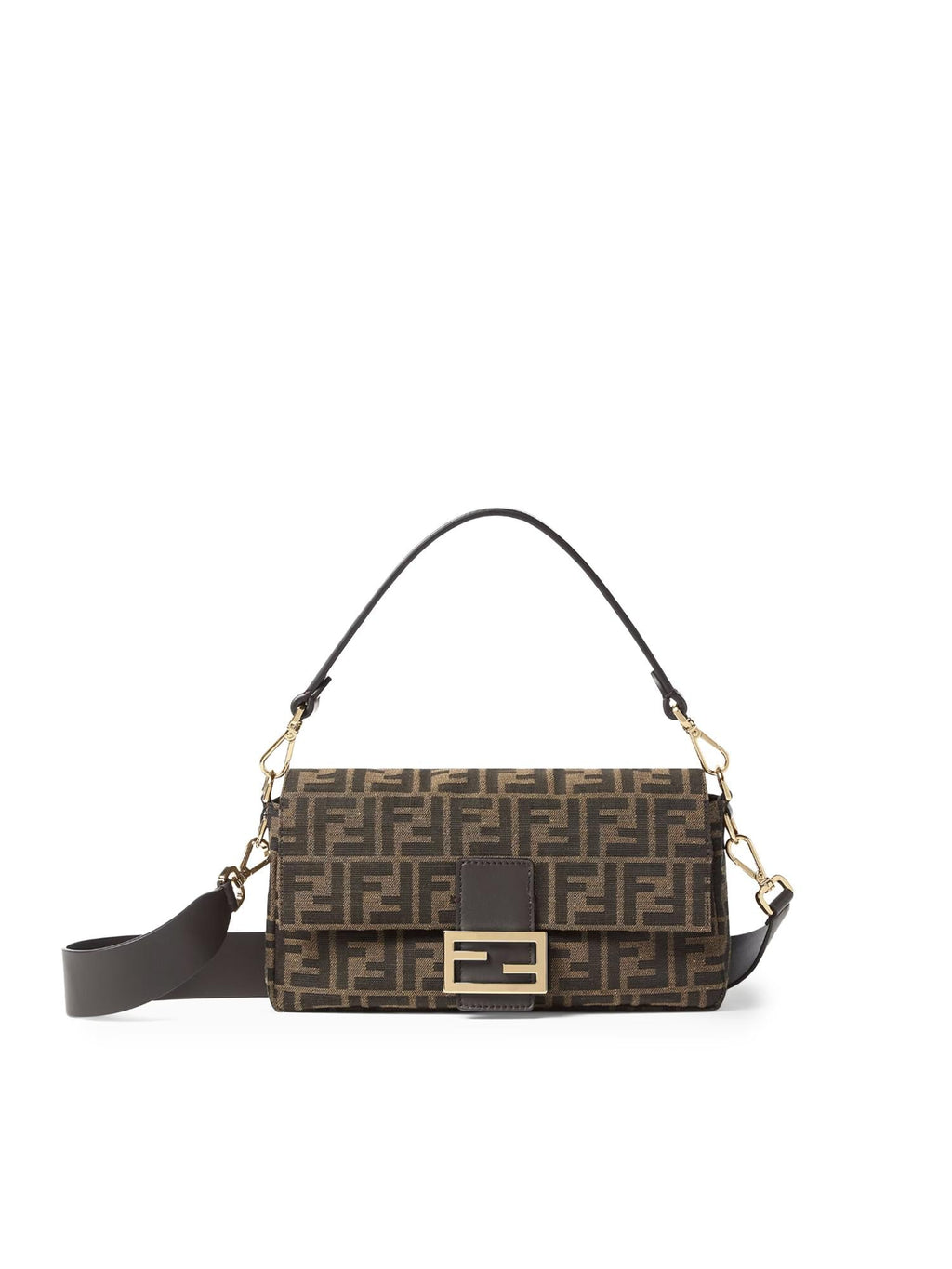 Оригінальна Borsa Baguette® Ff Jacquard Fendi – боковий вид