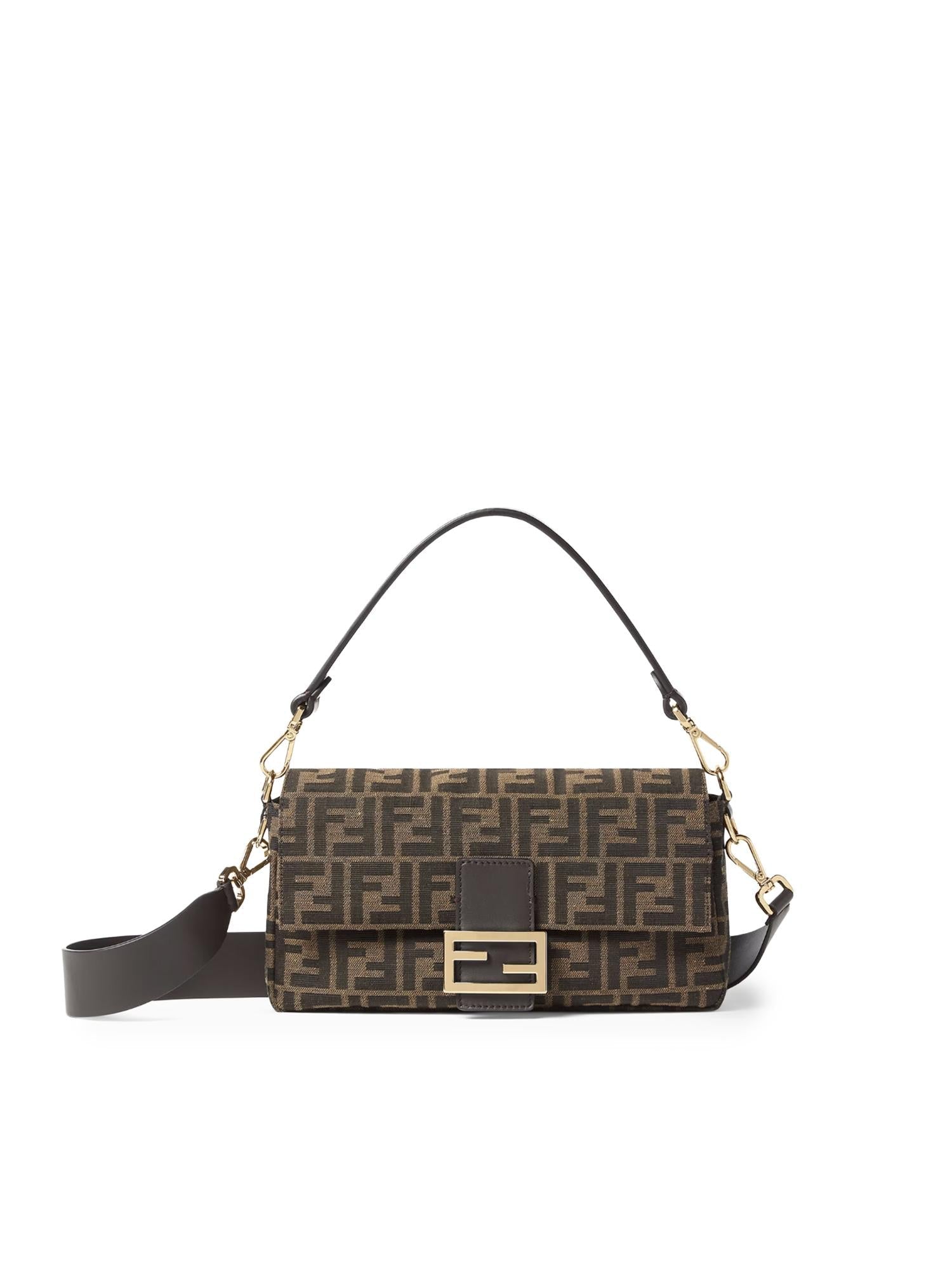 Оригінальна Borsa Baguette® Ff Jacquard Fendi – боковий вид