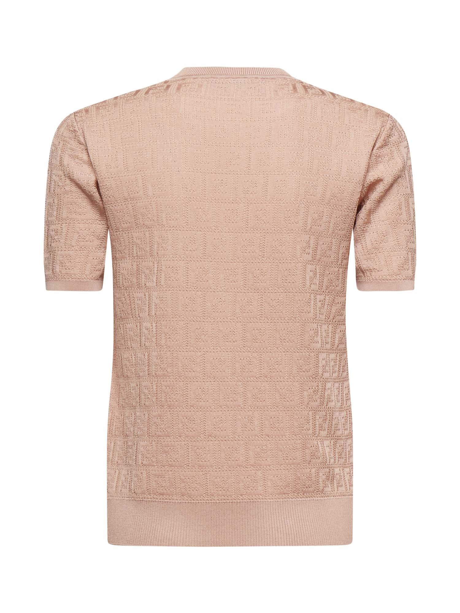 Maglia In Cotone E Viscosa Ff Jacquard Fendi – Гарантія оригінальності – детальний вид