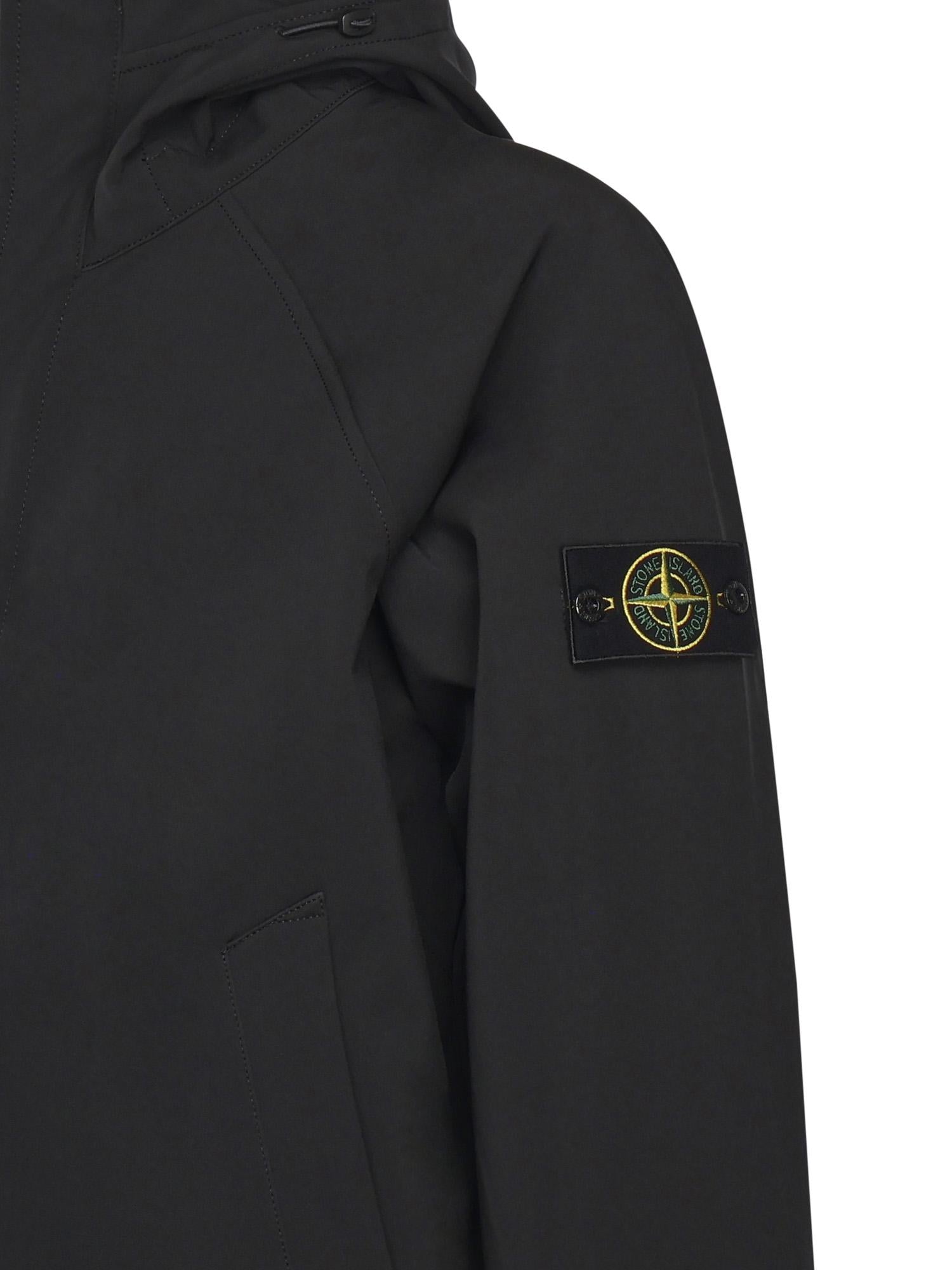 Parka Con Cappuccio E Logo Stone island оригінал – Купити в Україні – вид ззаду
