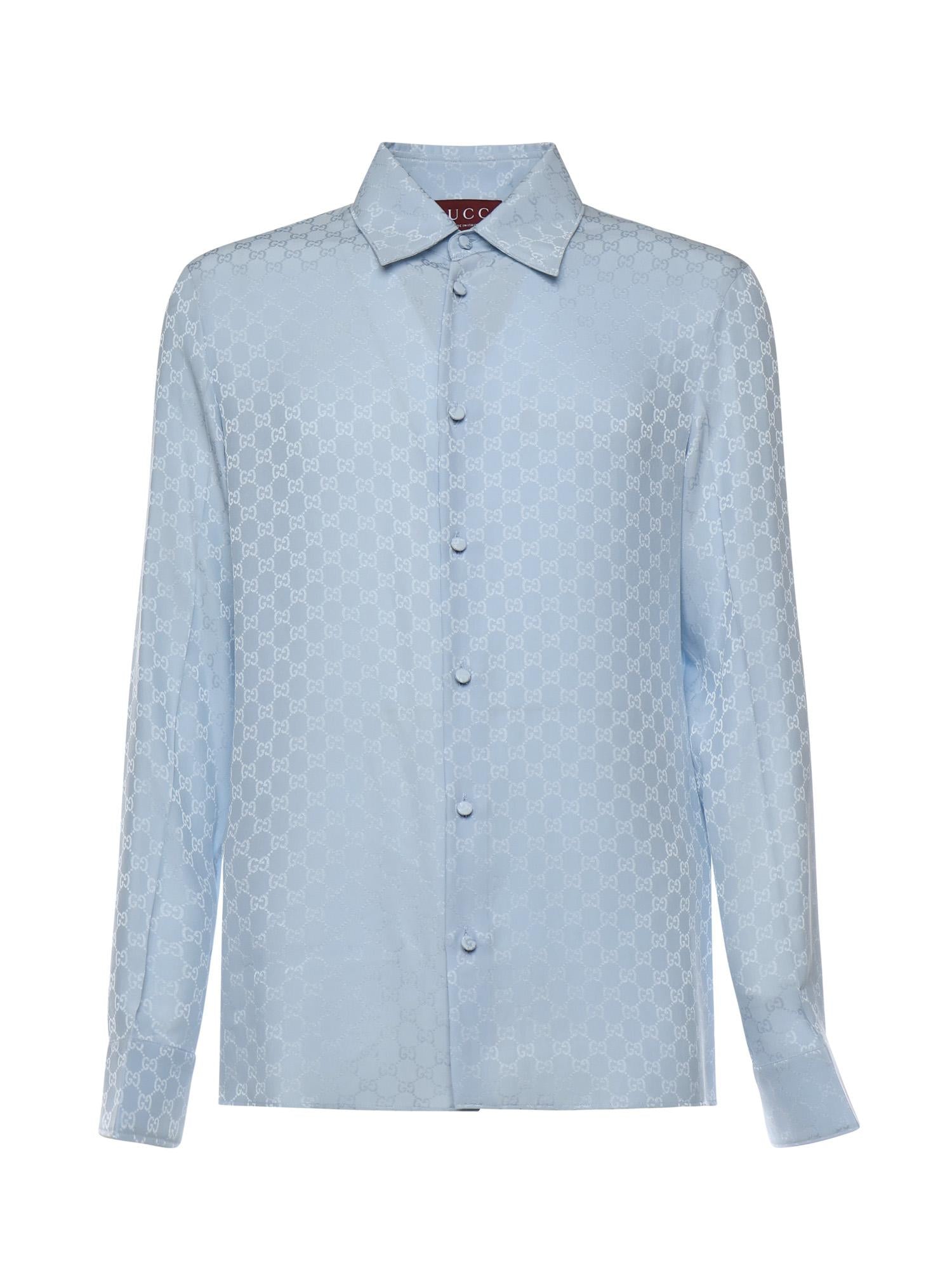 Camicia In Seta Gg Jacquard Gucci оригінал – Купити в Україні – боковий вид