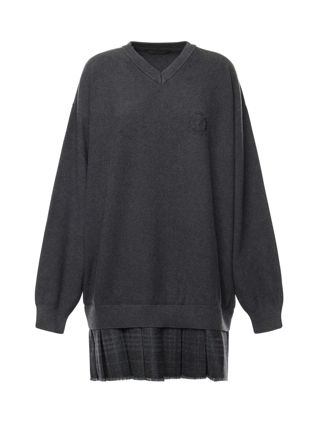 Abito Stile Pullover Layered In Maglia DI Piqué DI Cotone Balenciaga – Гарантія оригінальності – боковий вид