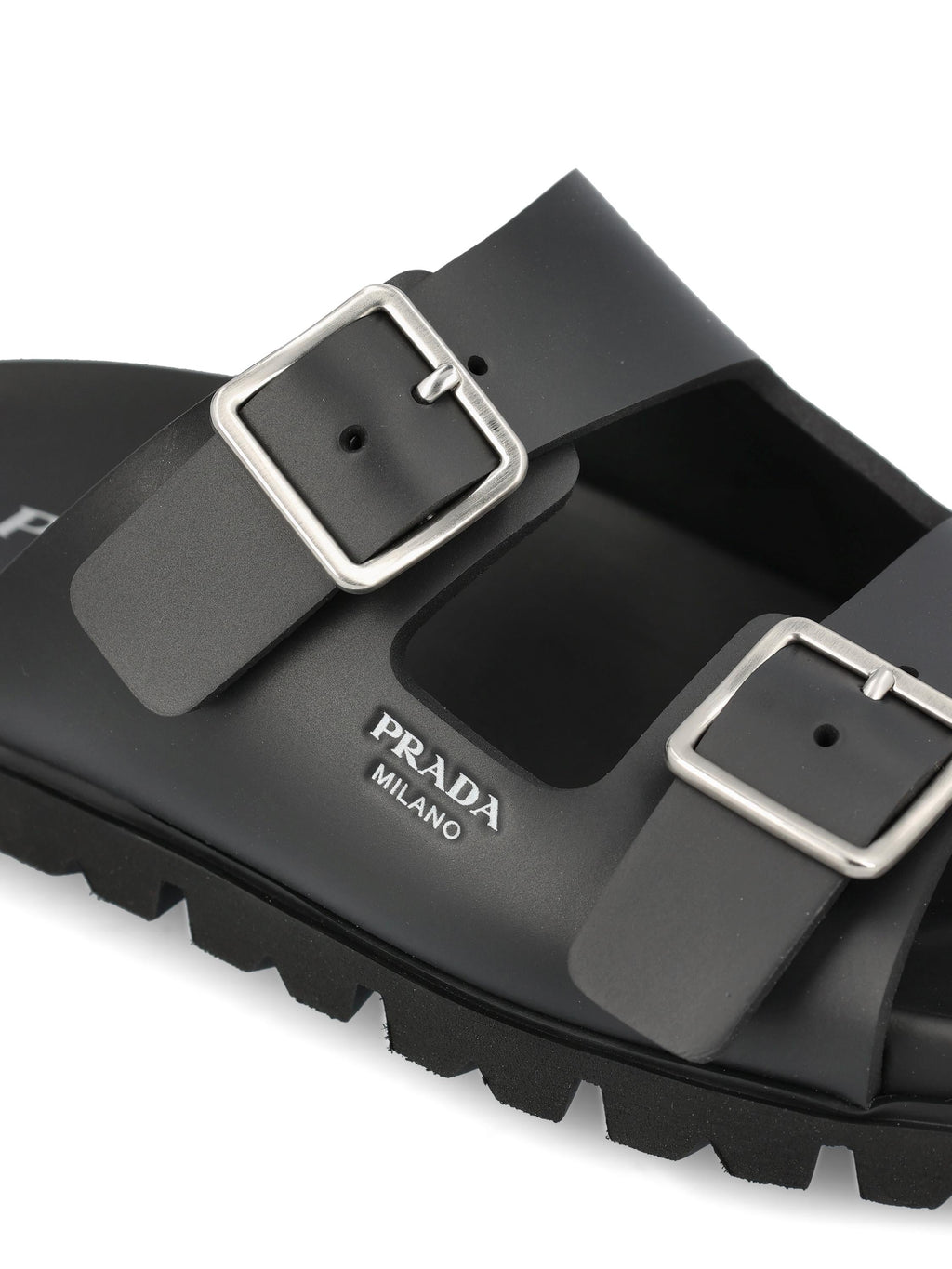 Leather Slider Sandals Prada – Гарантія оригінальності – збільшений вид