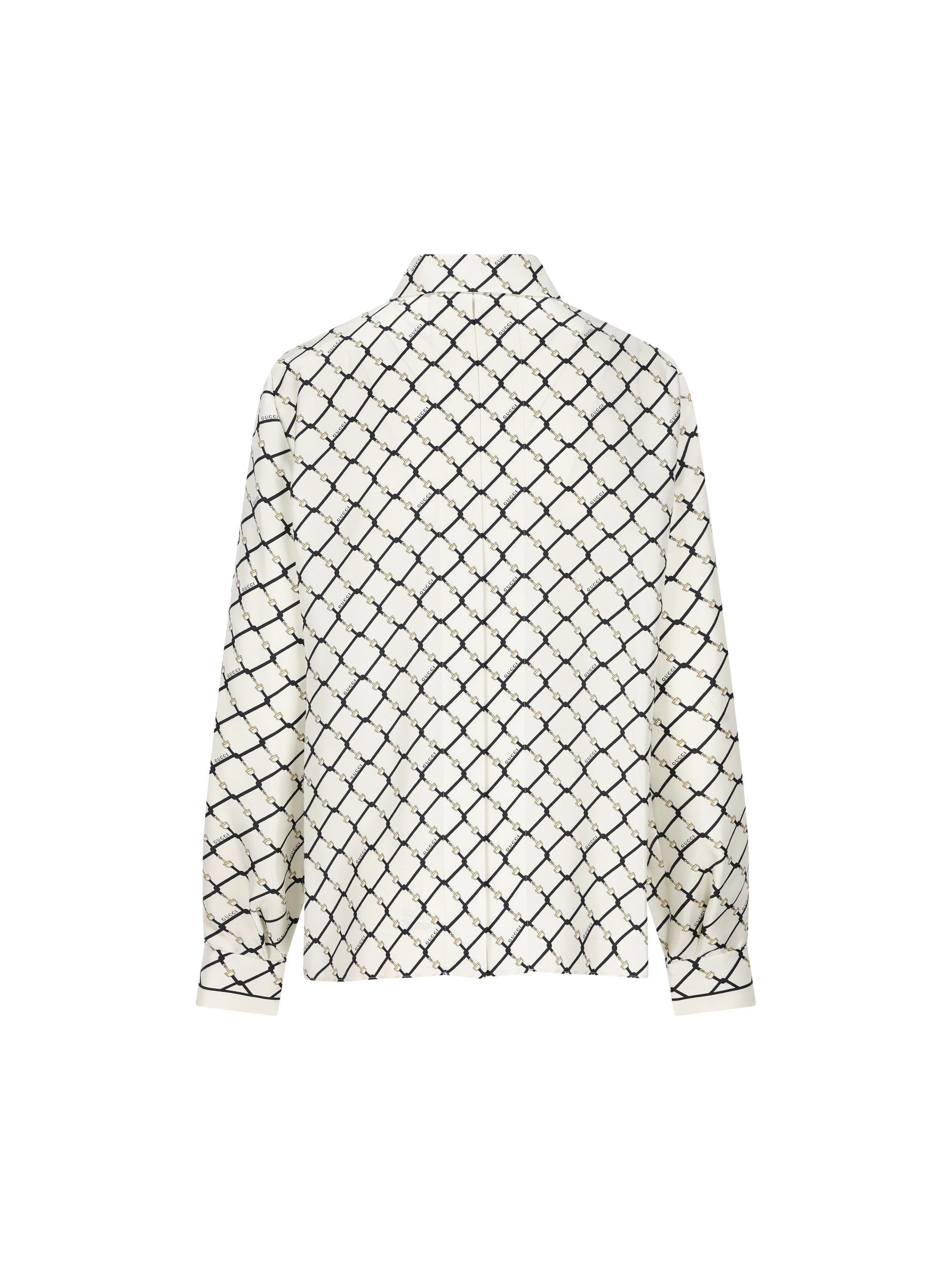 Camicia In Twill DI Seta Gucci оригінал – Купити в Україні – вид ззаду