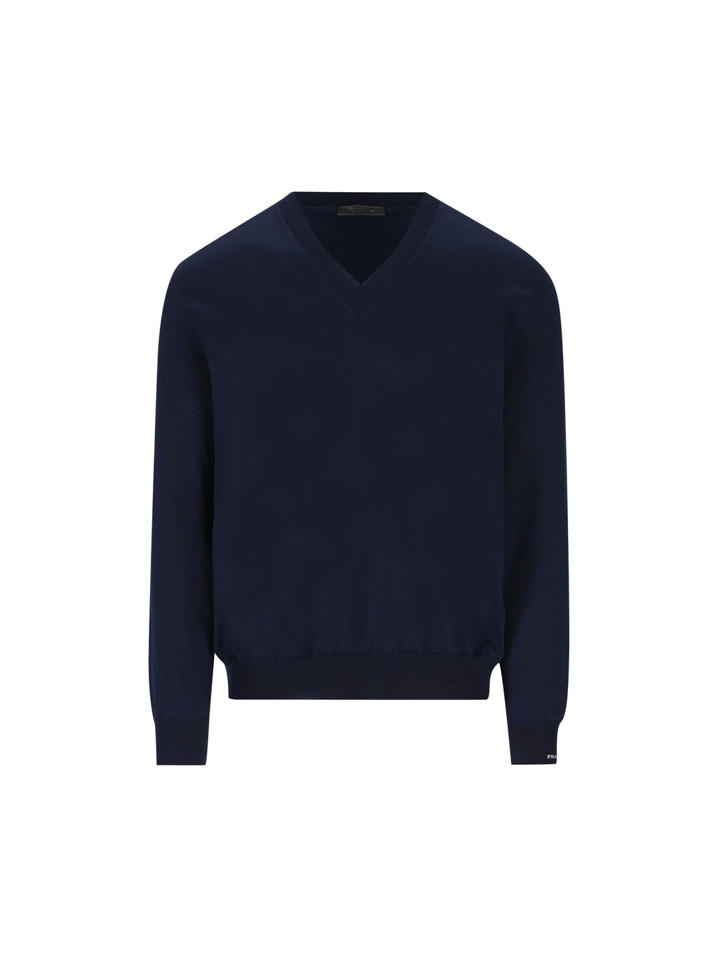 Оригінальна V Neck Cotton Sweater Prada – боковий вид