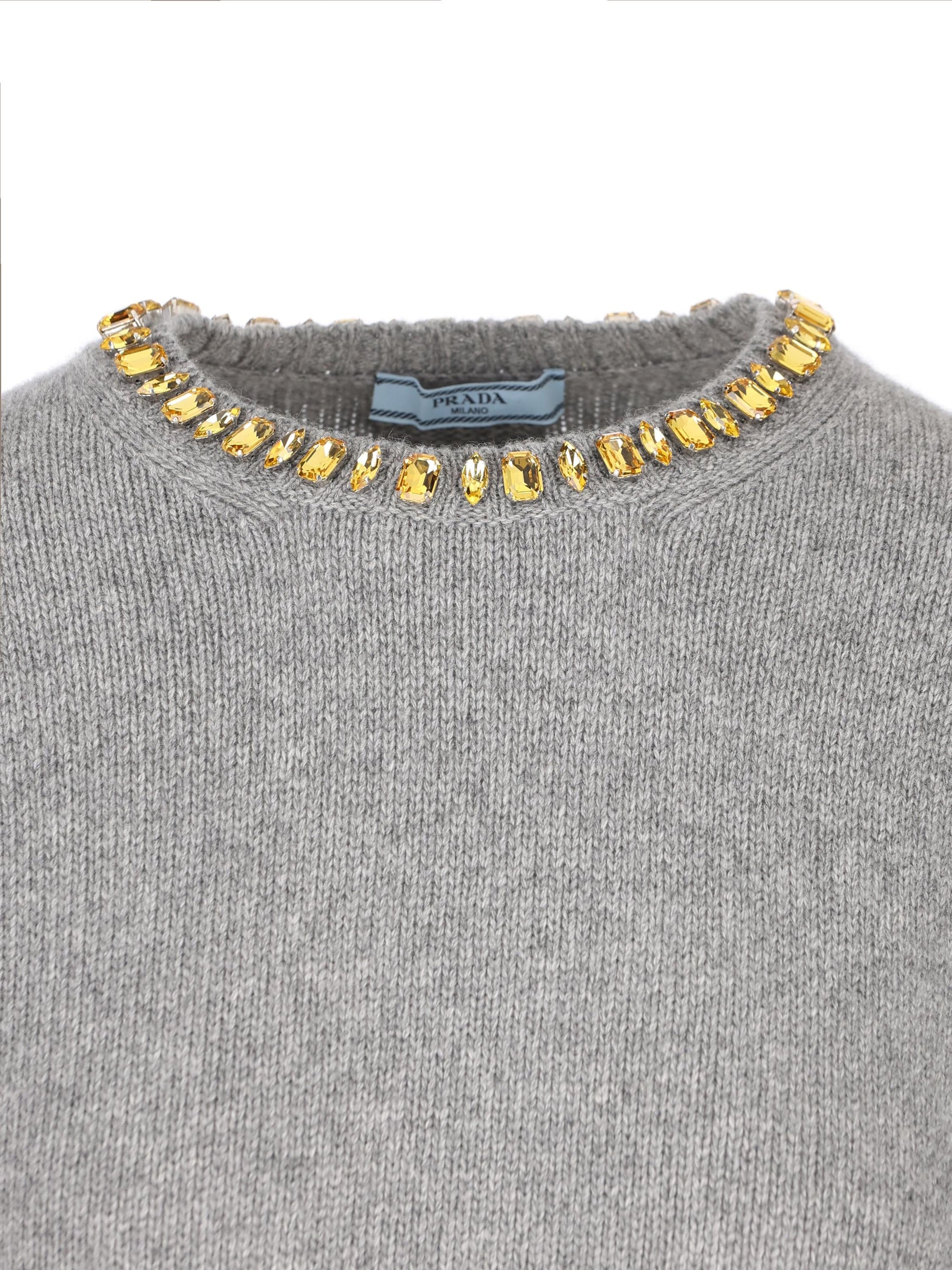 Оригінальна Maglia Girocollo In Lana E Cashmere Prada – збільшений вид