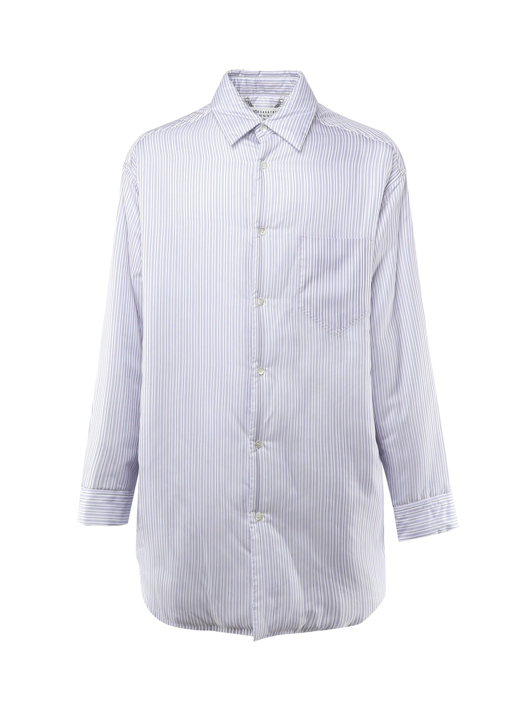 Camicia In Cupro A Righe Maison margiela оригінал – Купити в Україні – боковий вид
